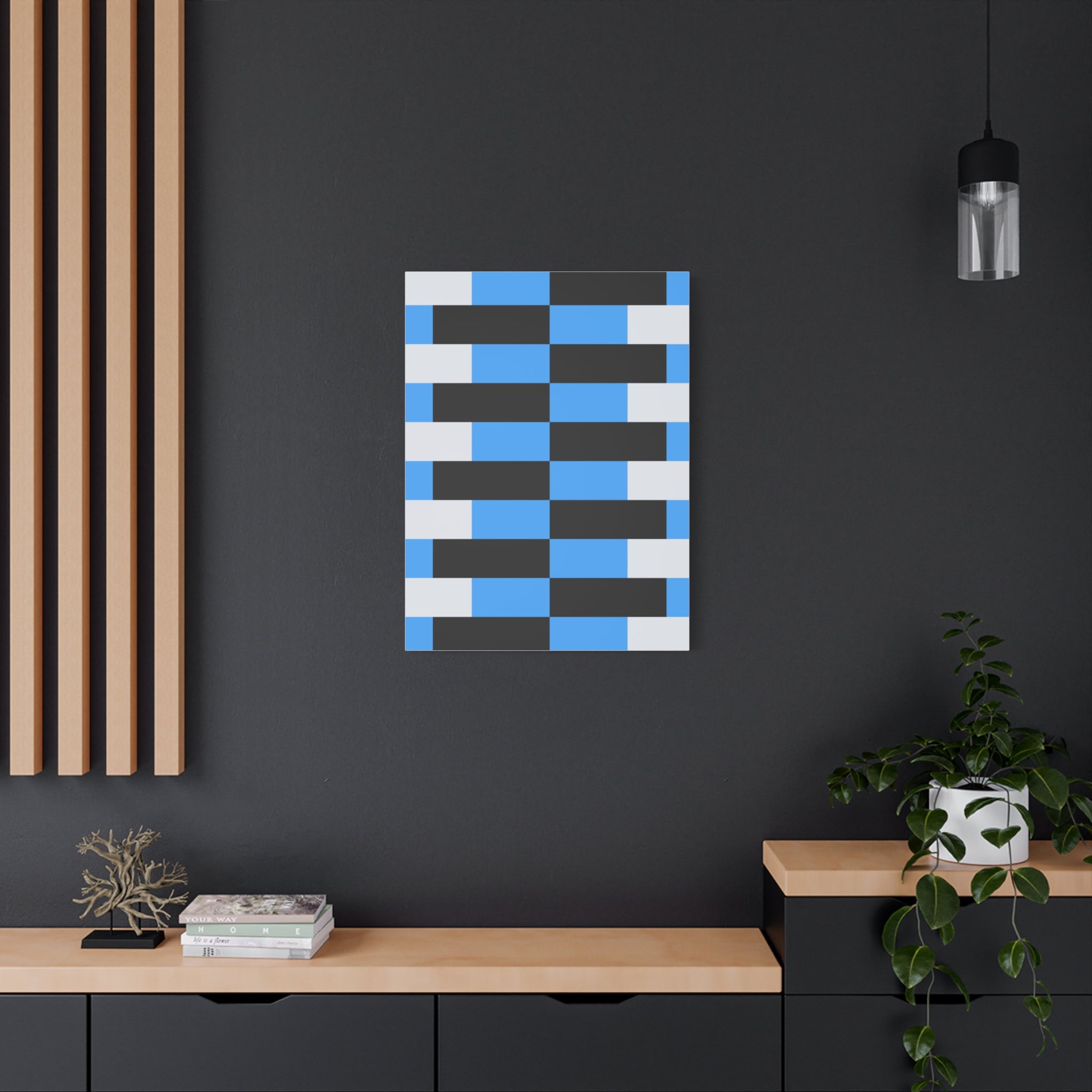 Geometric Abstract Canvas Art Print