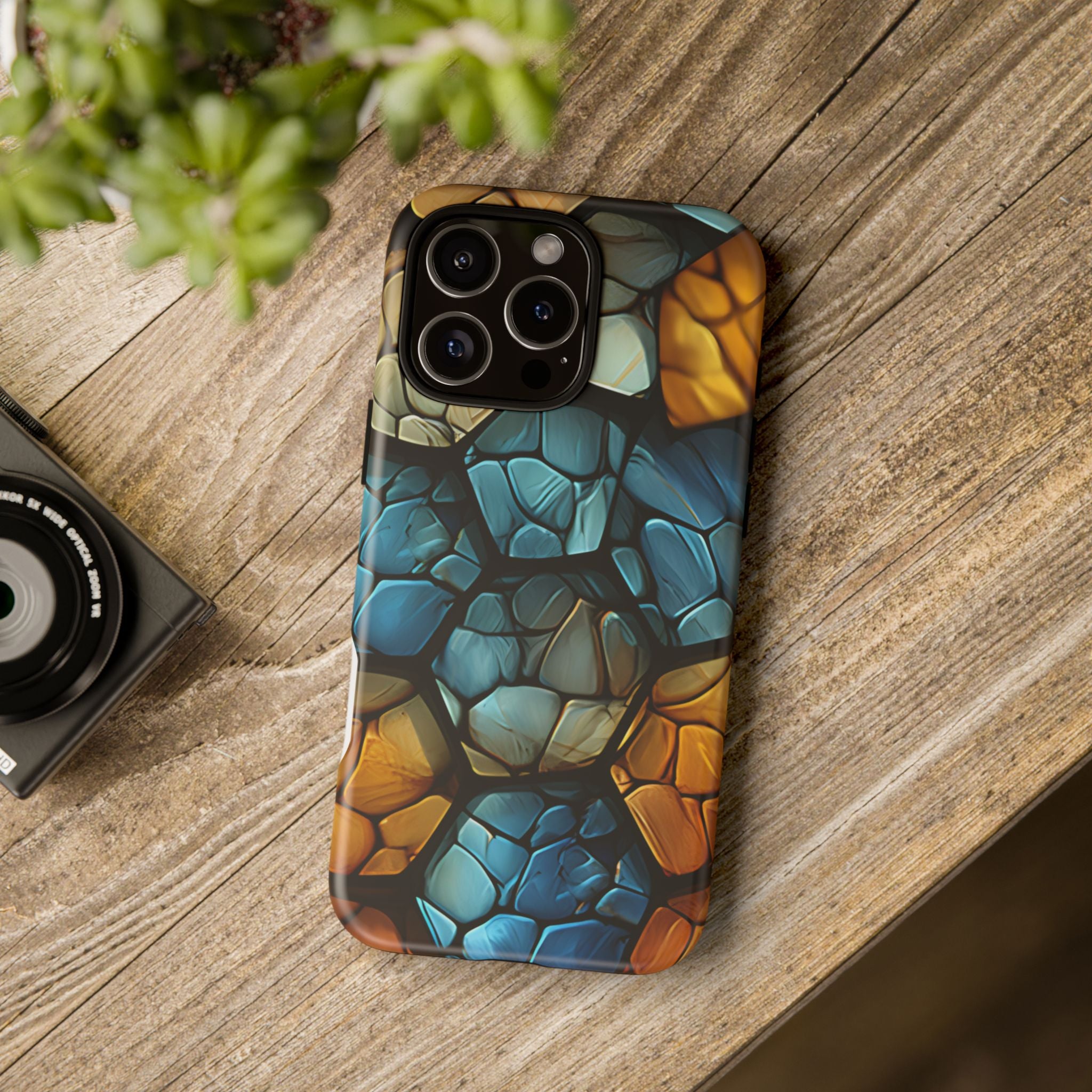 Abstract Stone Mosaic iPhone Case