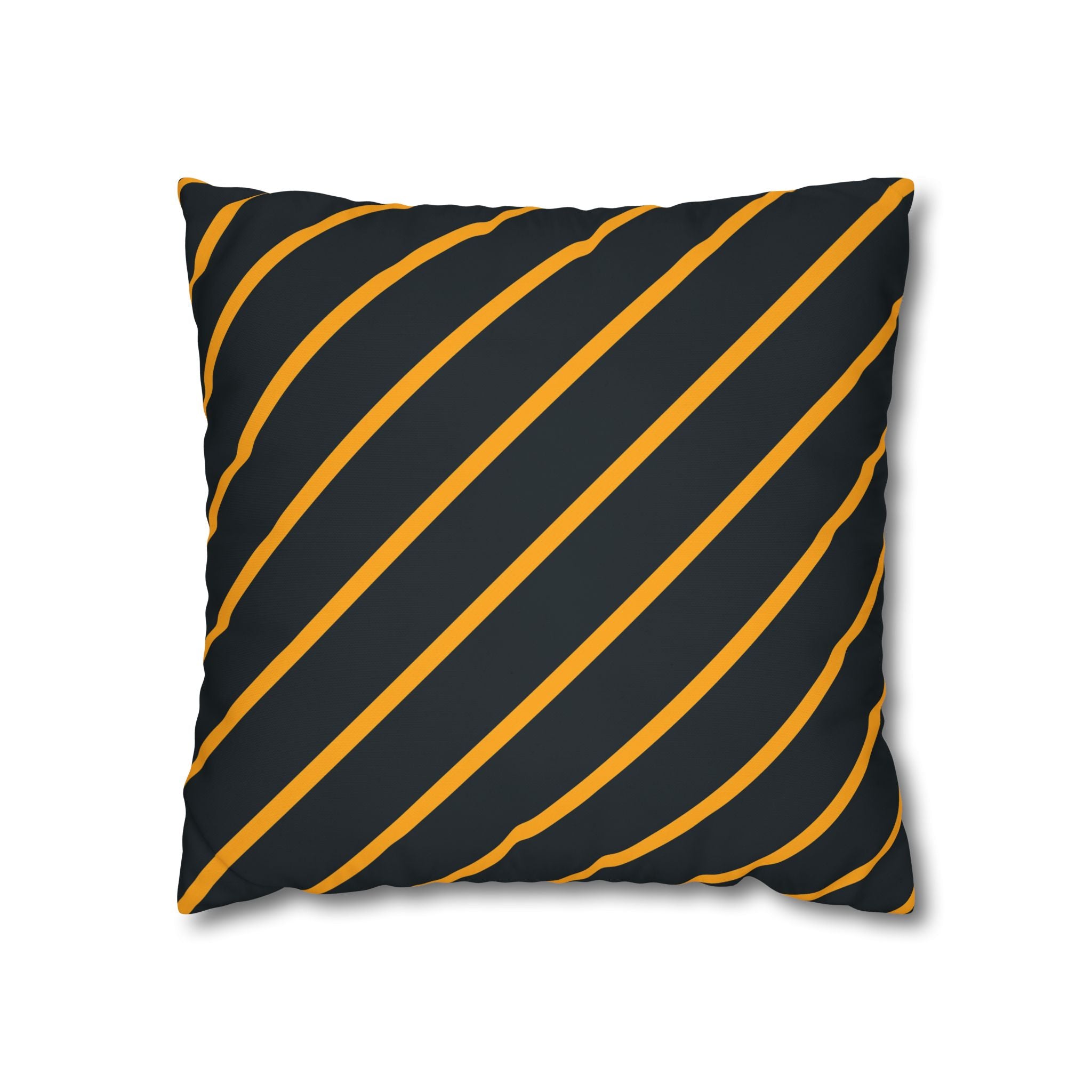 Bold Orange Diagonal Stripe Pillowcase