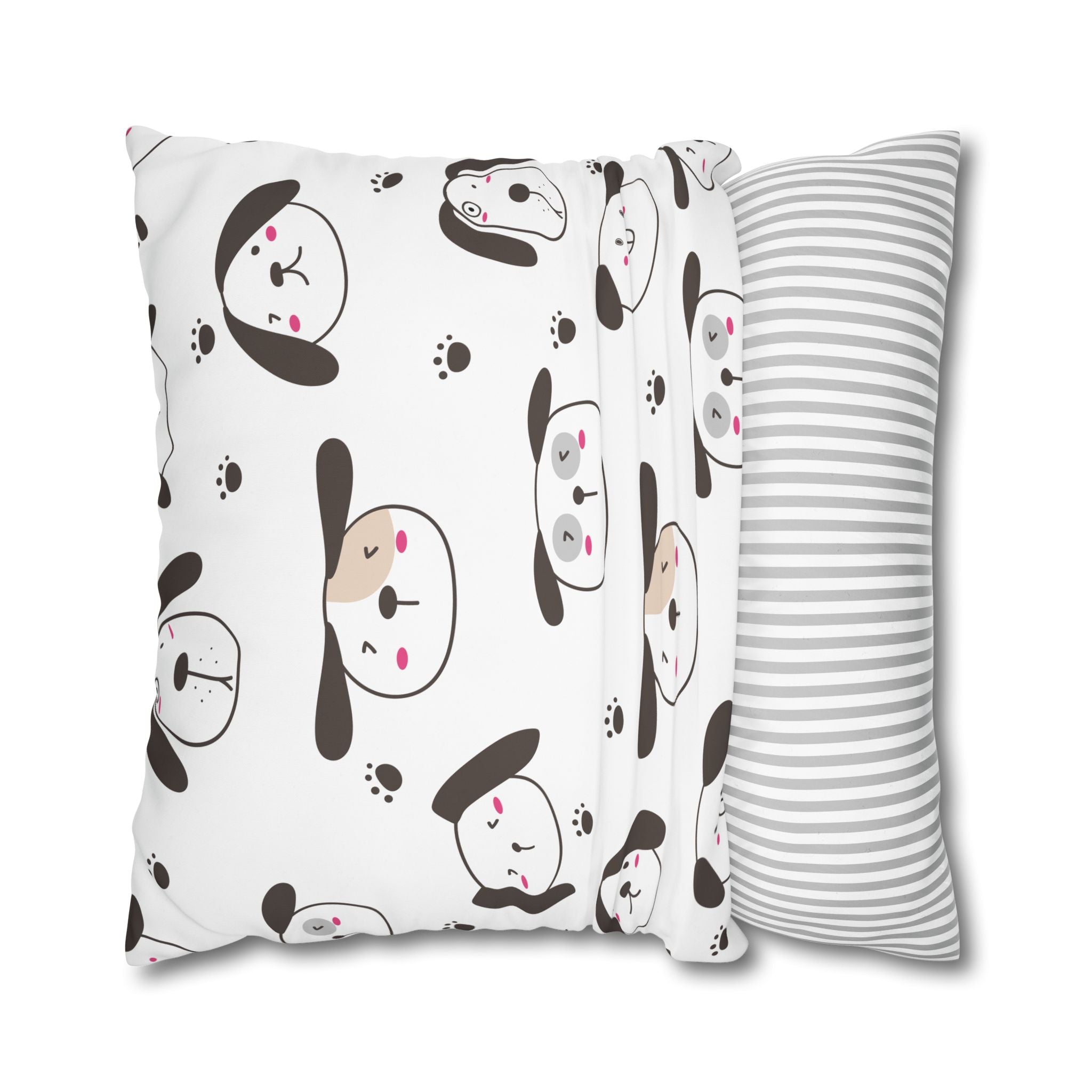 Cute Puppy Paw Print Pillowcase