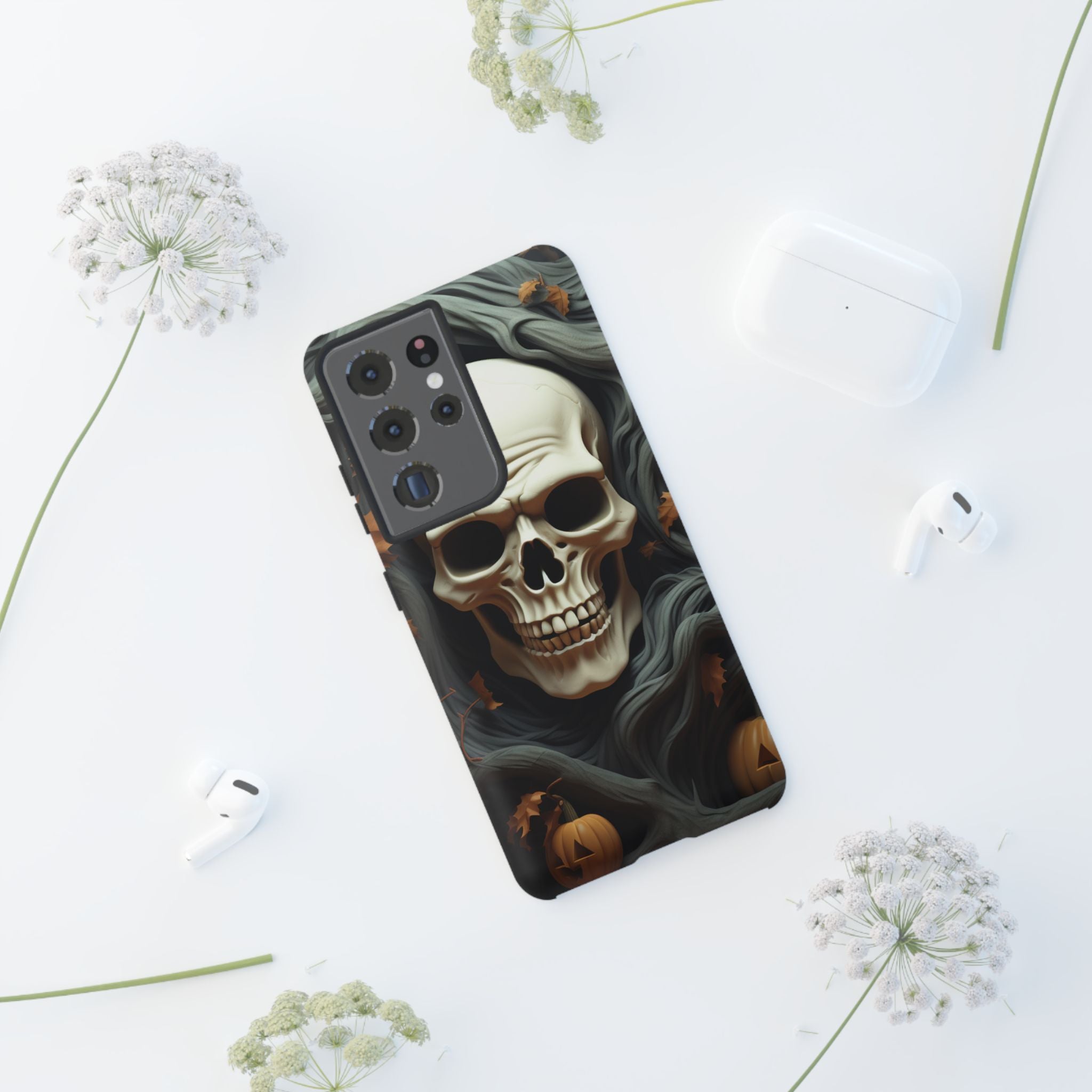 Spooky Skull Samsung Case: Halloween Edition