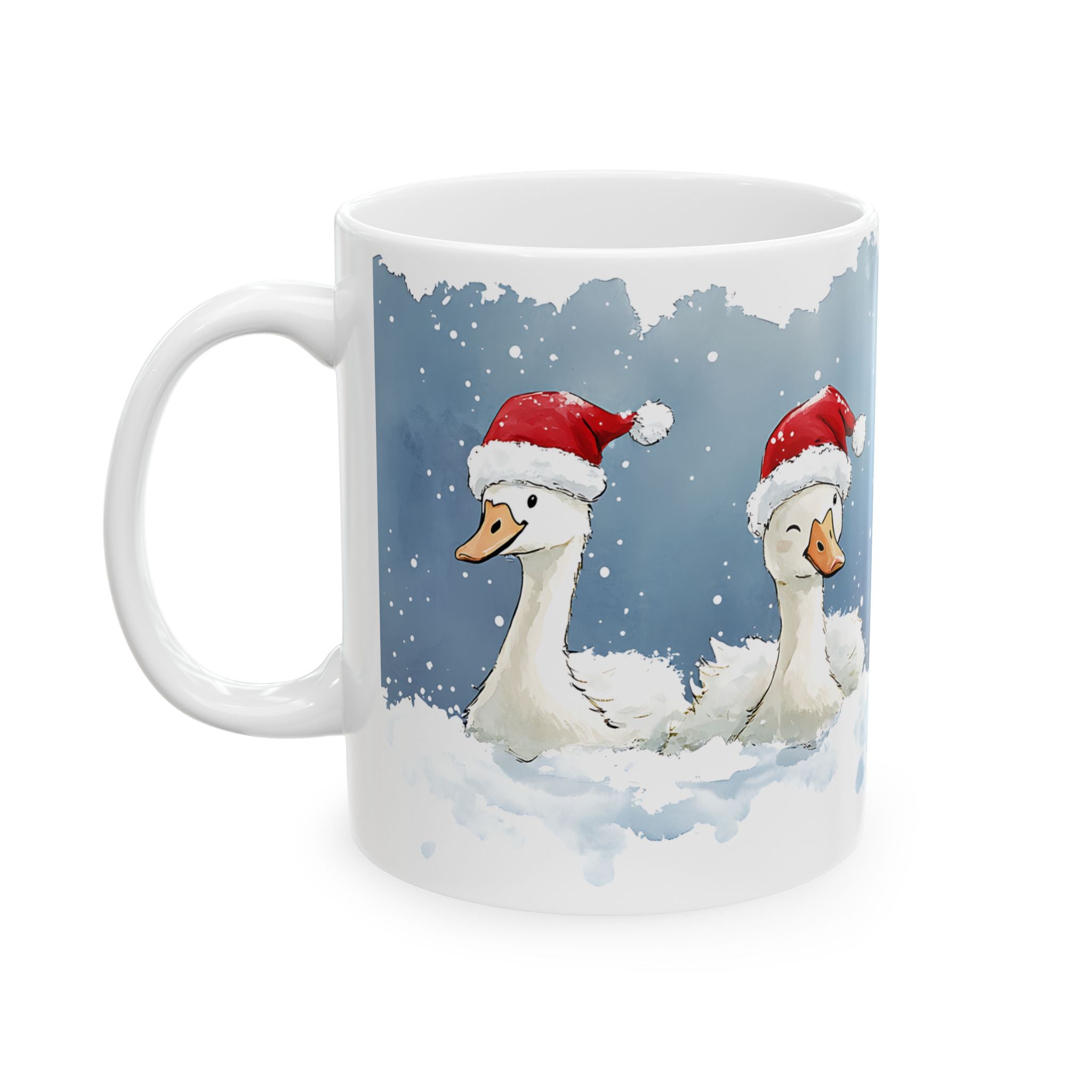 Santa Geese Christmas Mug