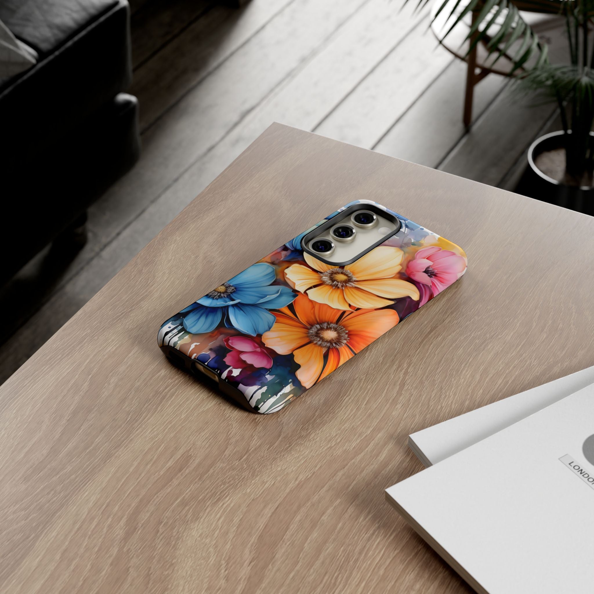 Vibrant Floral Watercolor Samsung Case