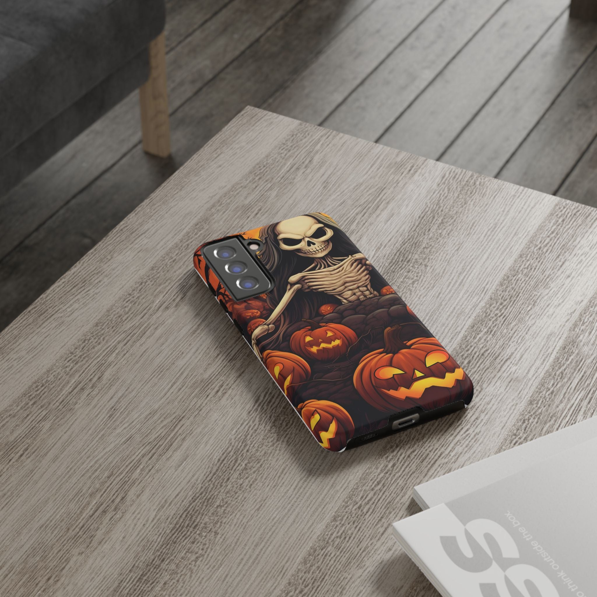 Spooky Skeleton Halloween Samsung Case