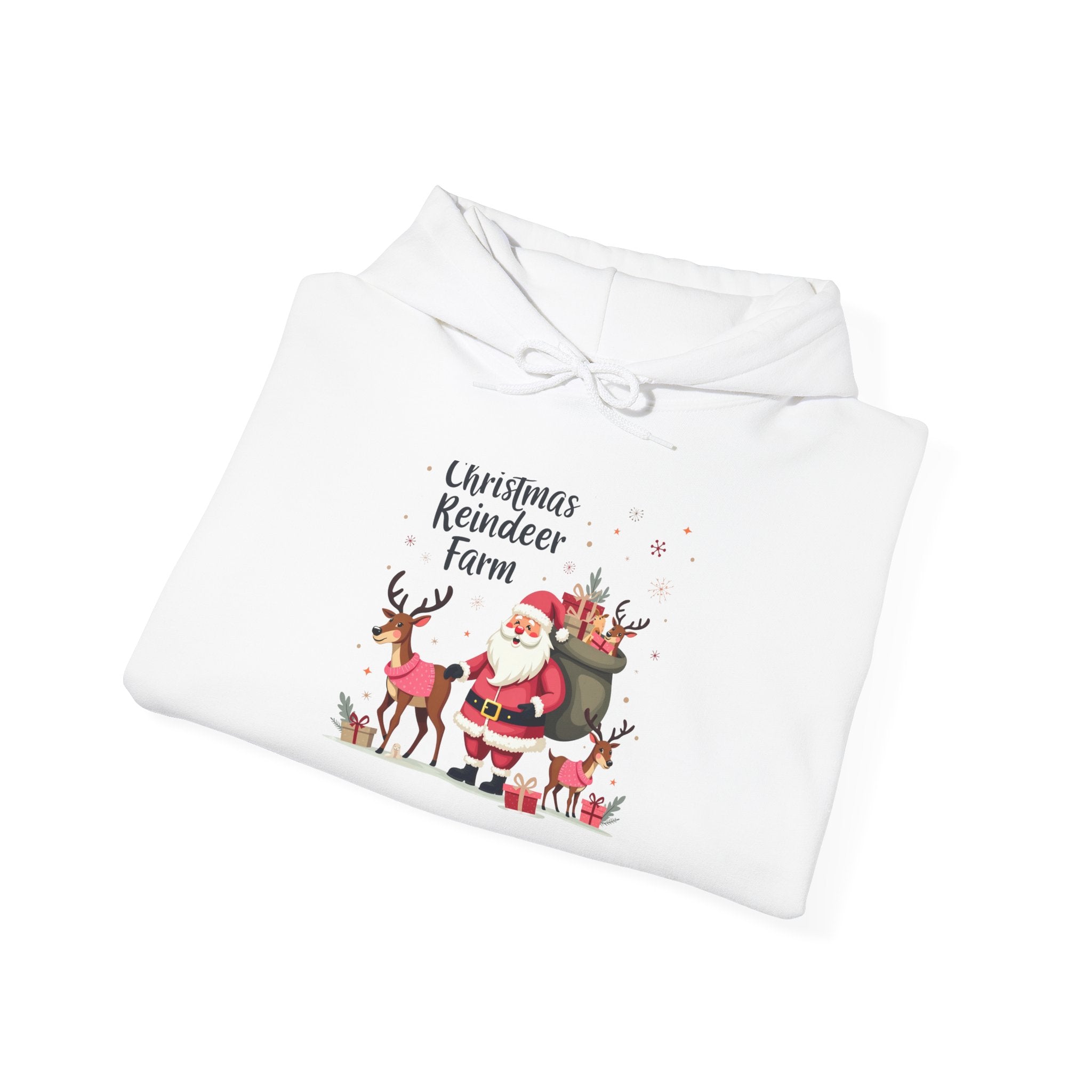 Christmas Reindeer Farm Hoodie