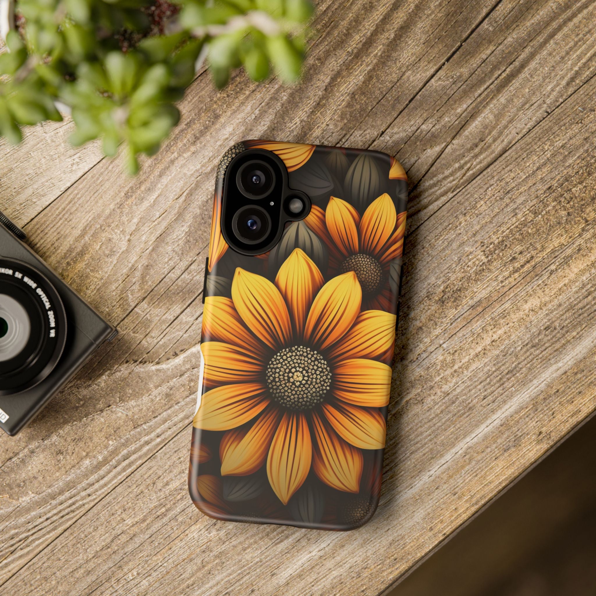 Sunburst Hexagon iPhone Case - Rugged Texture