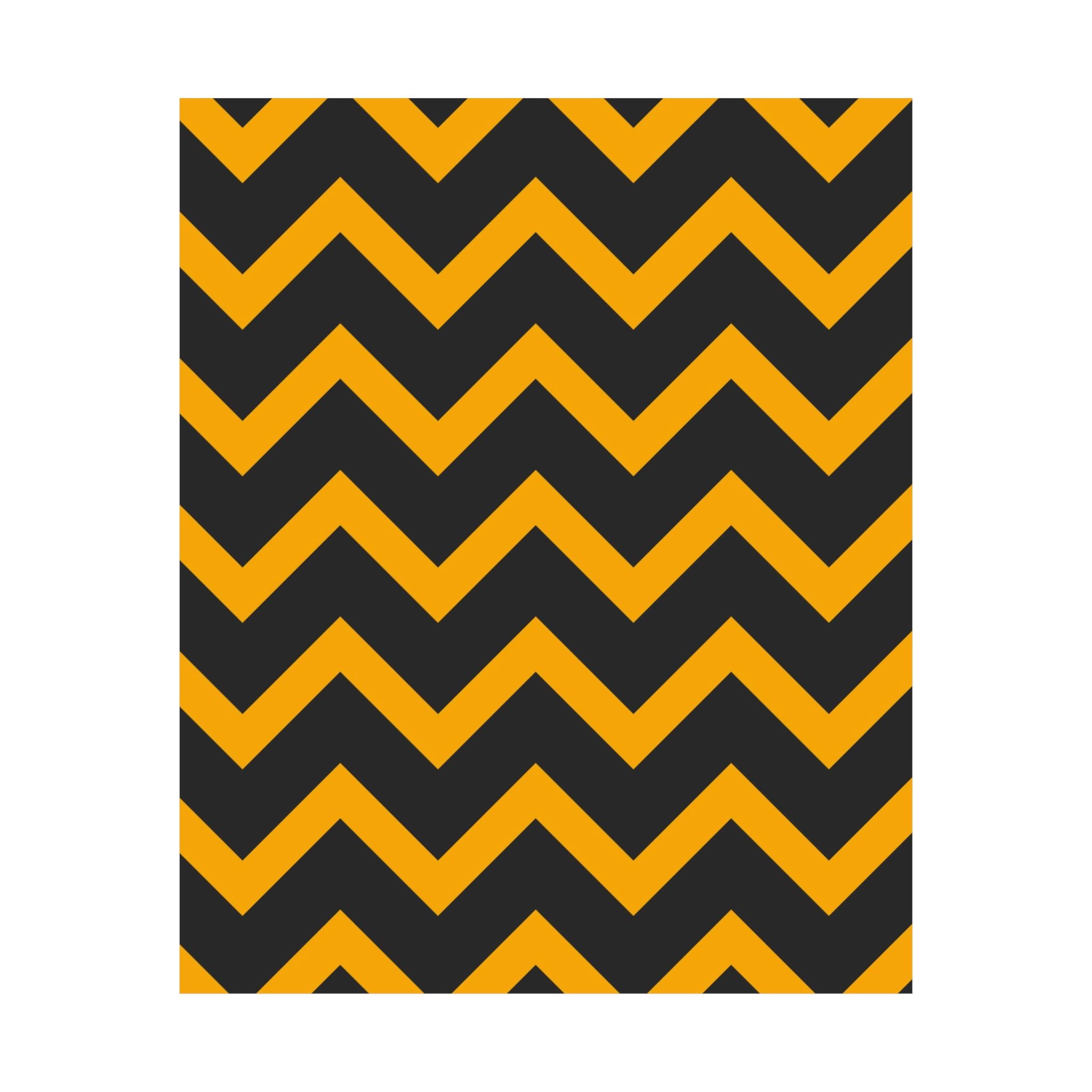 Bold Zigzag Geometric Art Poster