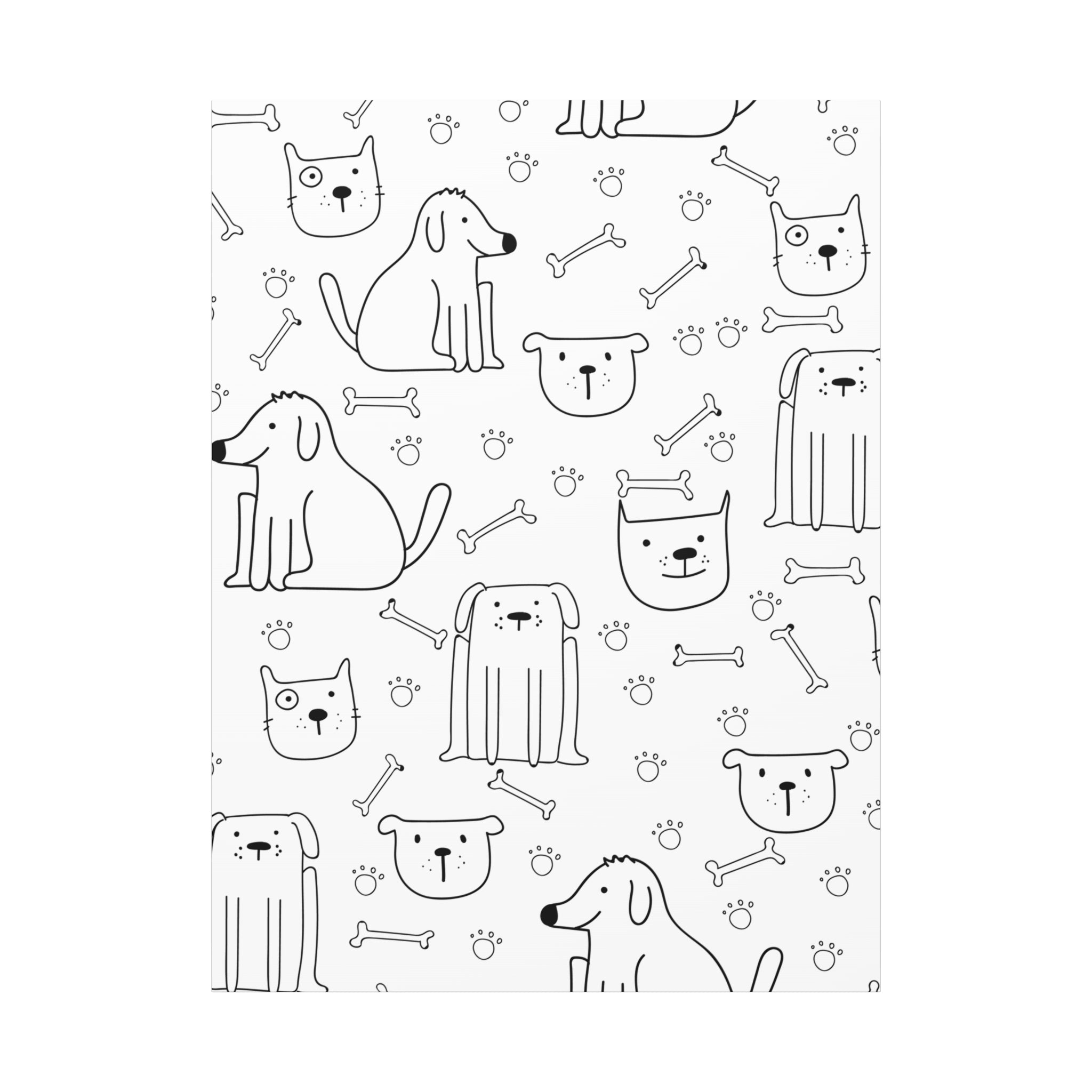 Cute Dogs & Cats Canvas Print