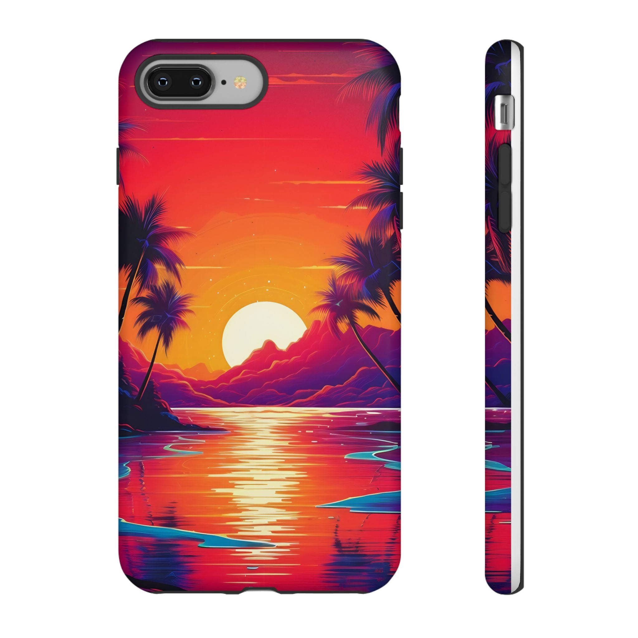 Sunset Beach Hexagon iPhone Case