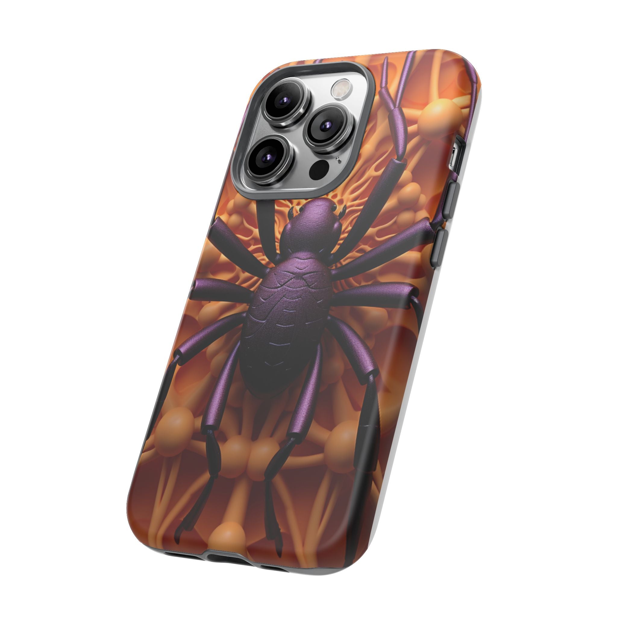 Metallic Spider Hexagon iPhone Case