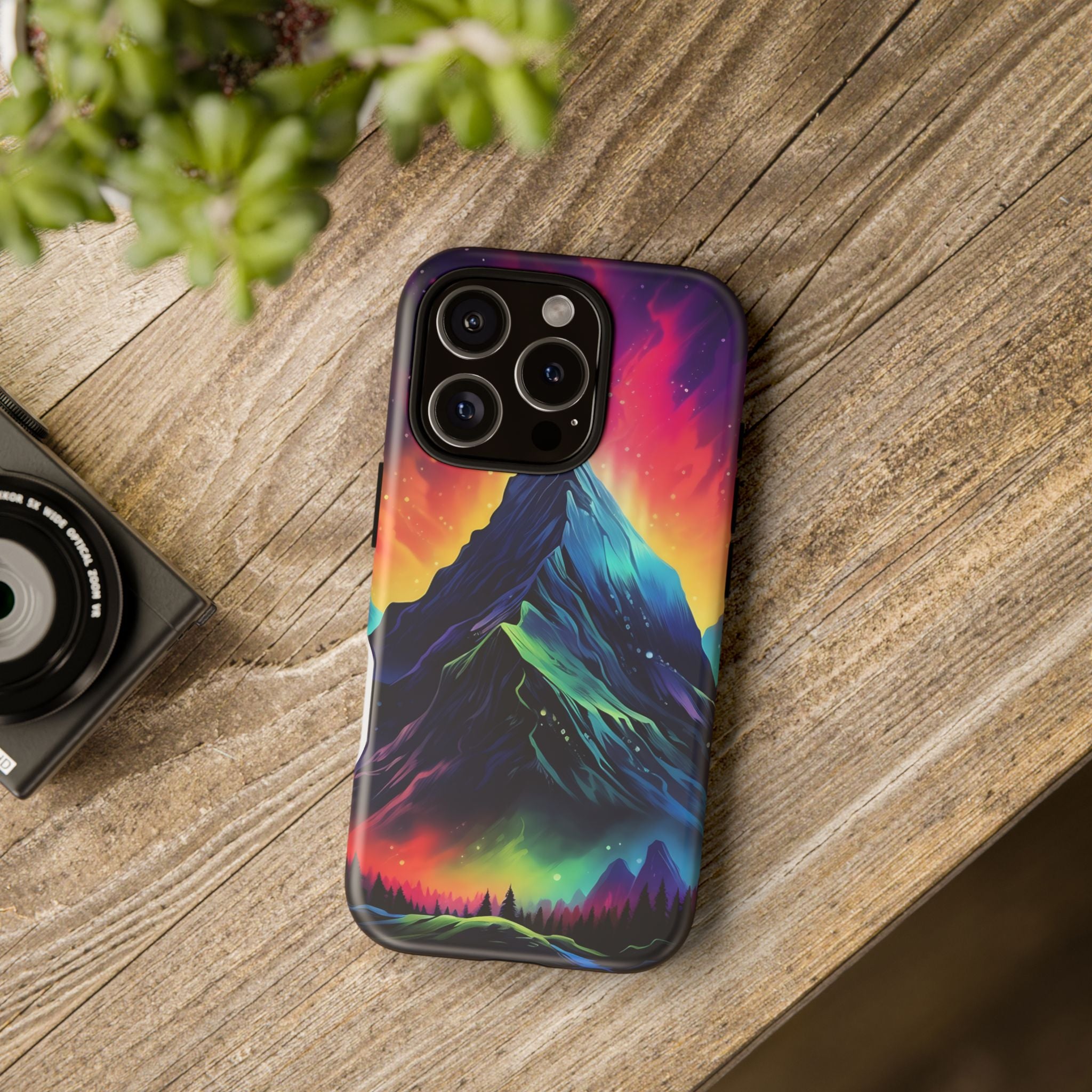 Cosmic Mountain iPhone Case - Hexagon Stone