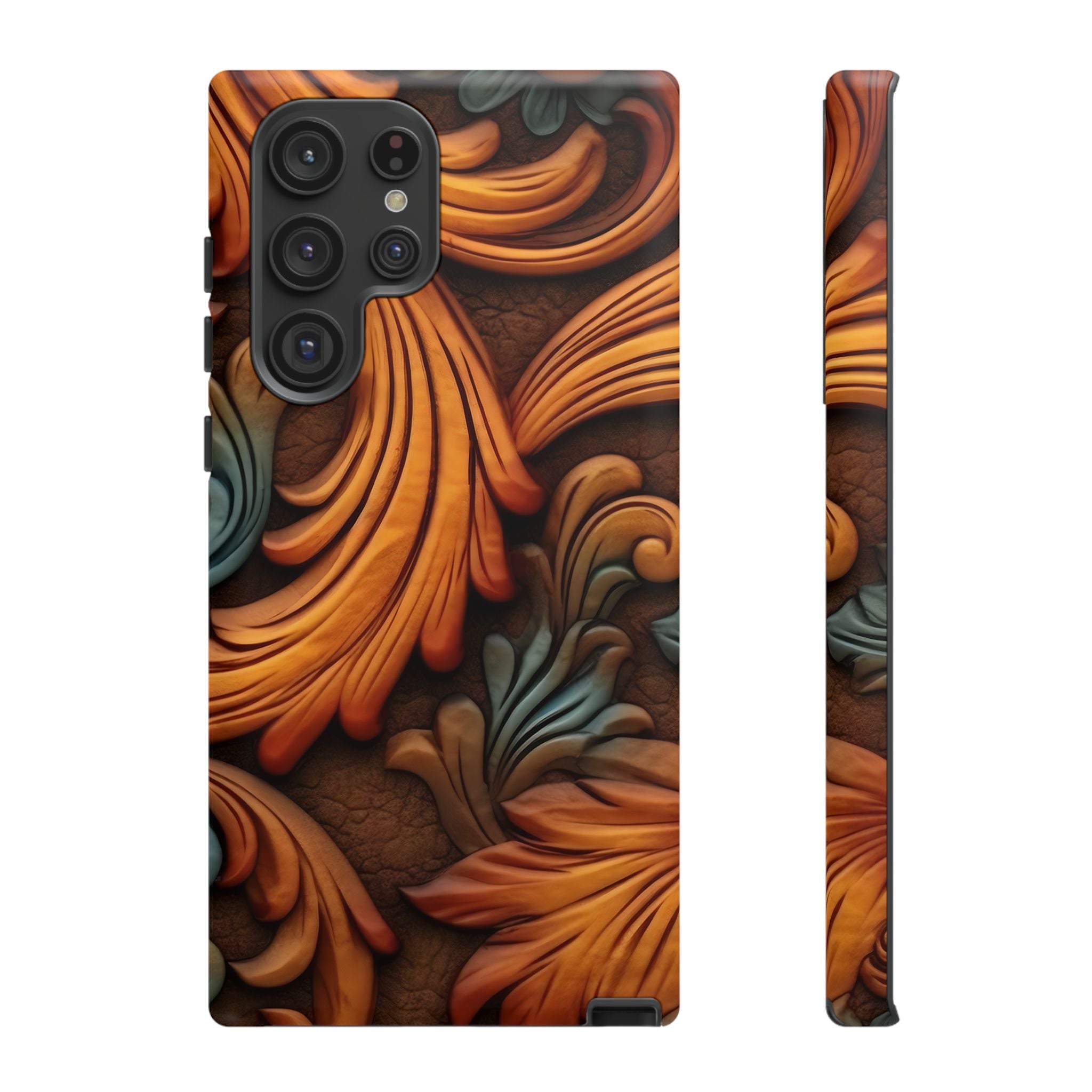 Baroque Copper Samsung Case - Luxury Design