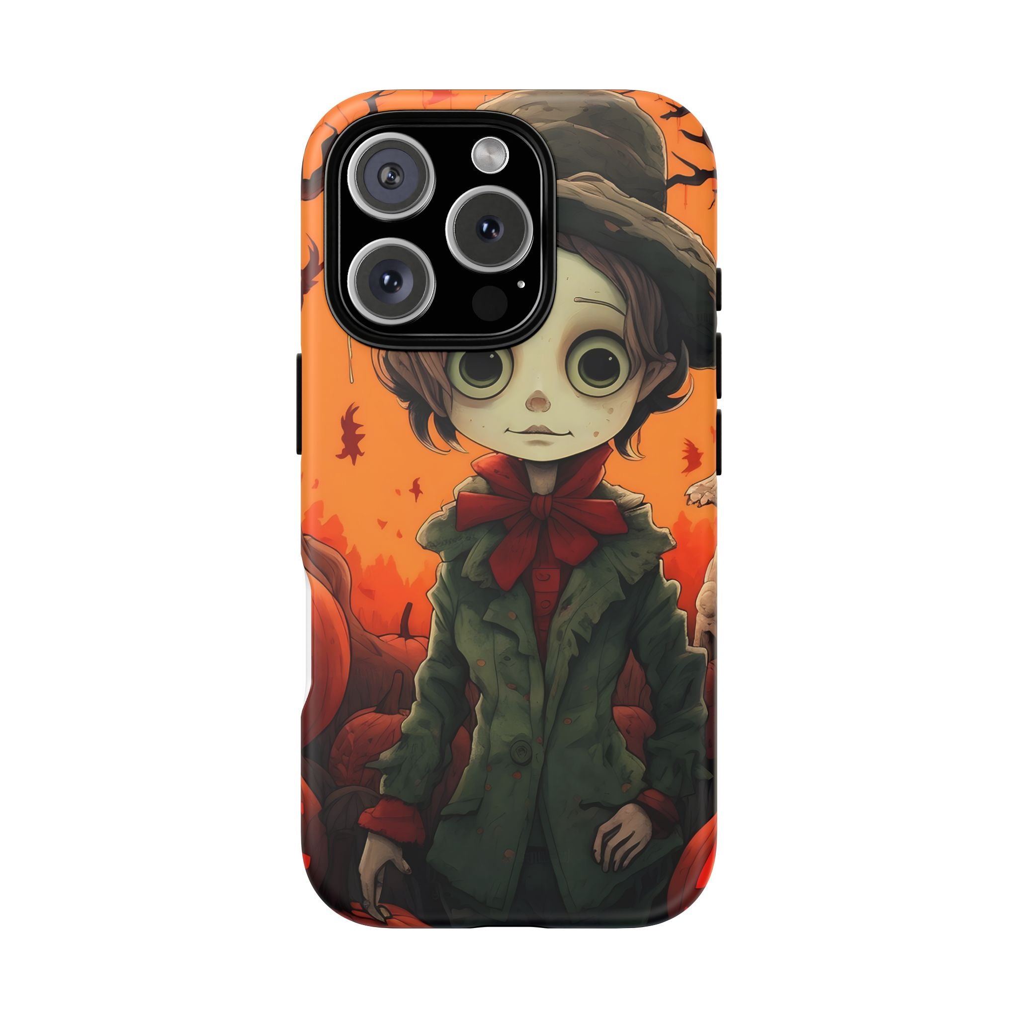 Spooky Autumn Child Hexagon Stone iPhone Case