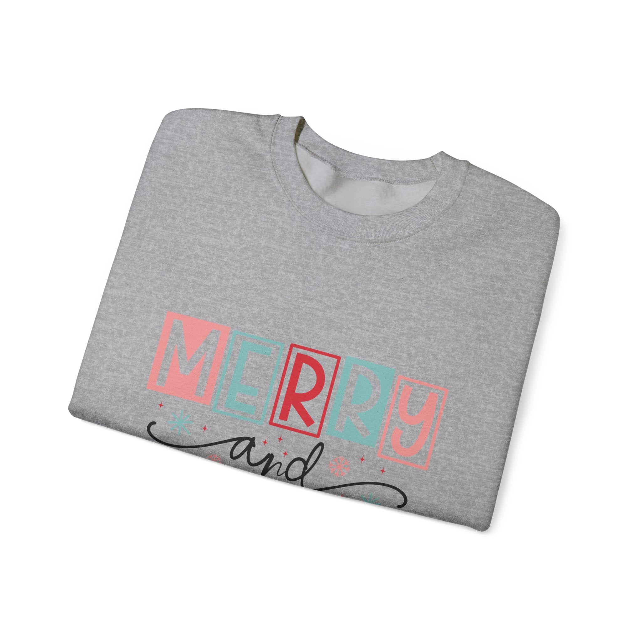 Merry Bright Retro Christmas Sweatshirt