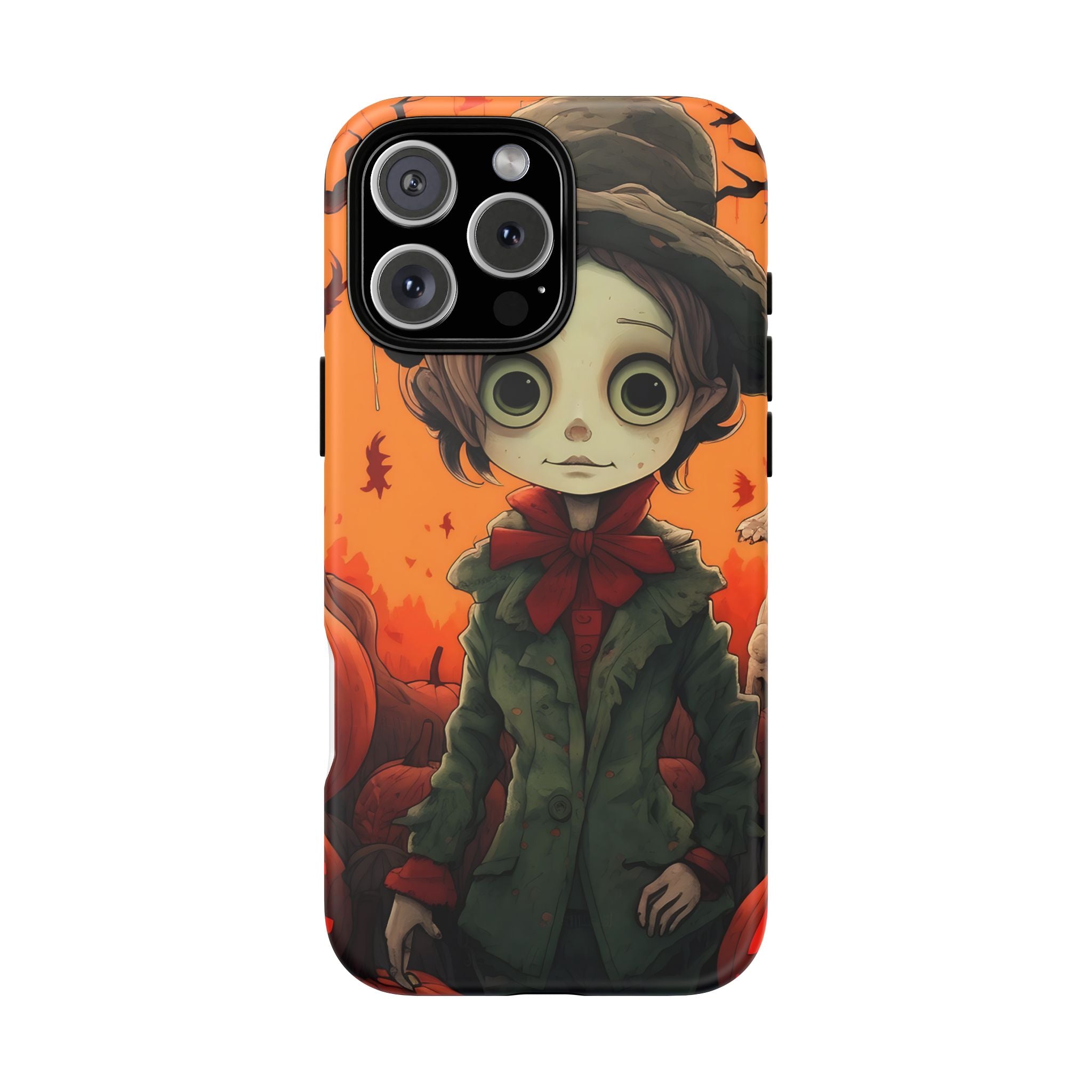 Spooky Autumn Child Hexagon Stone iPhone Case