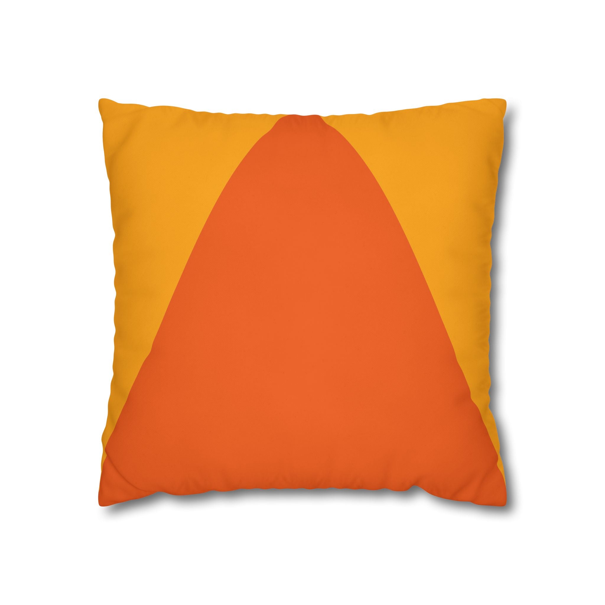 Geometric Orange Pillowcase - Modern Design