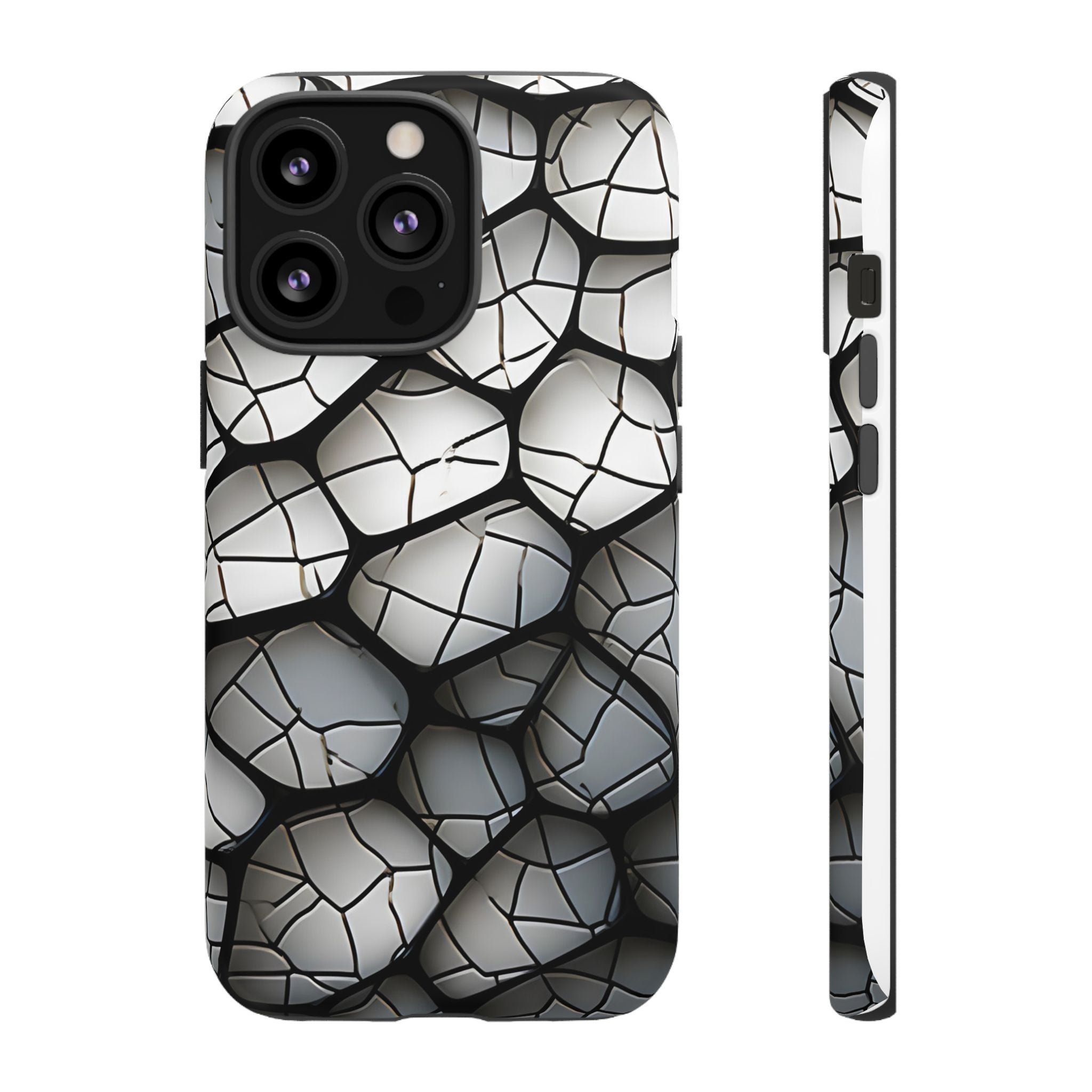 Abstract Mosaic iPhone Case - Textured & Chic