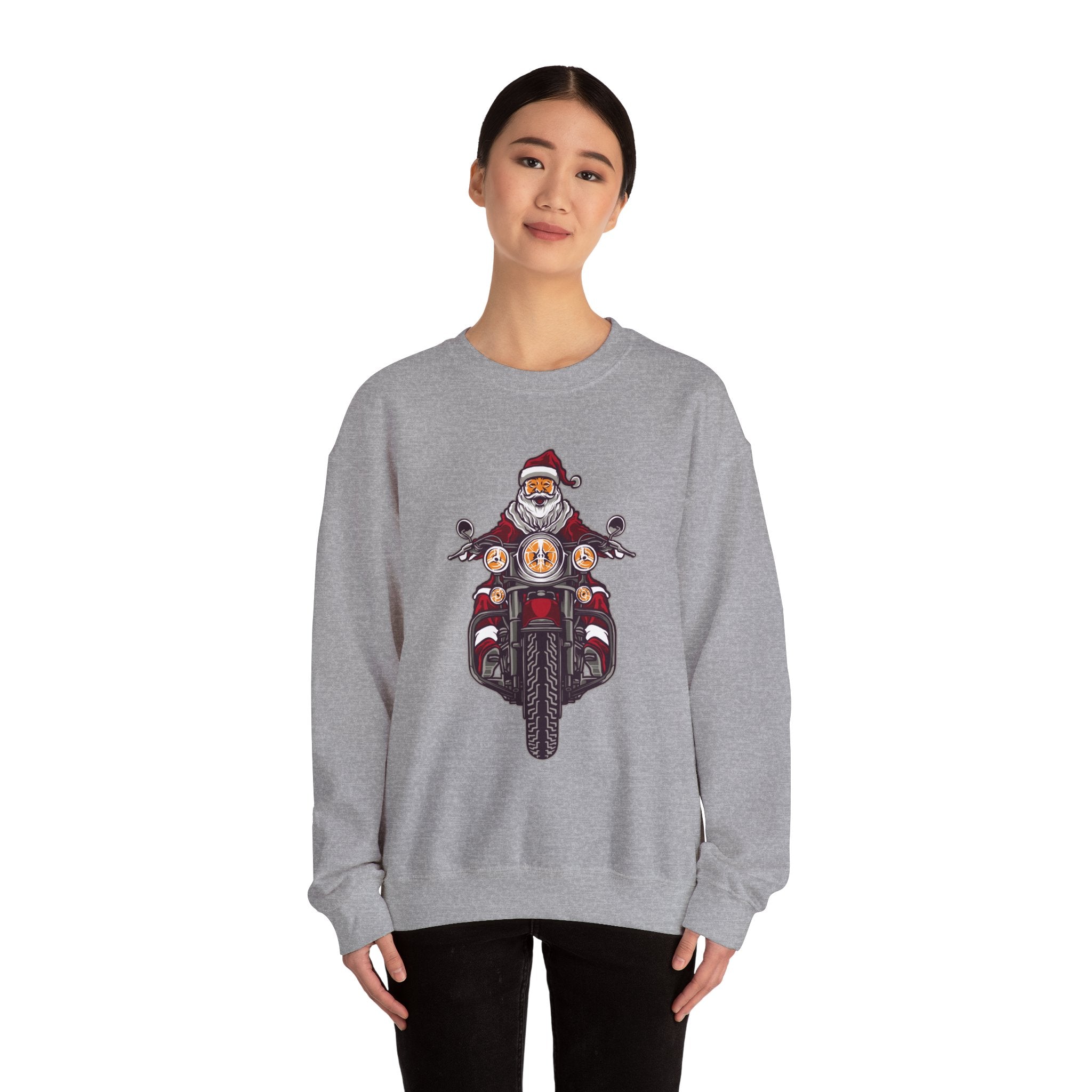 Santa's Motocycle Christmas Sweatshirt