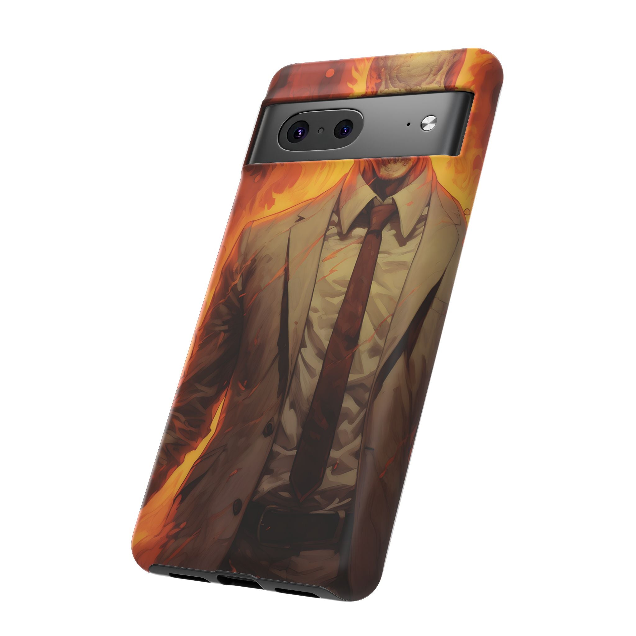 Fiery Skull Man Google Google Pixel Case (All Models)