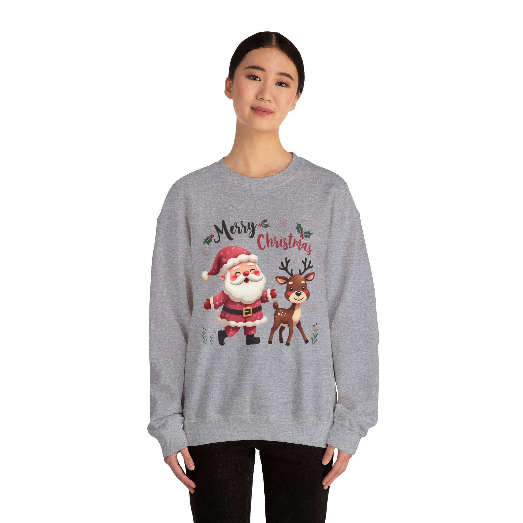 Santa & Reindeer Christmas Sweatshirt