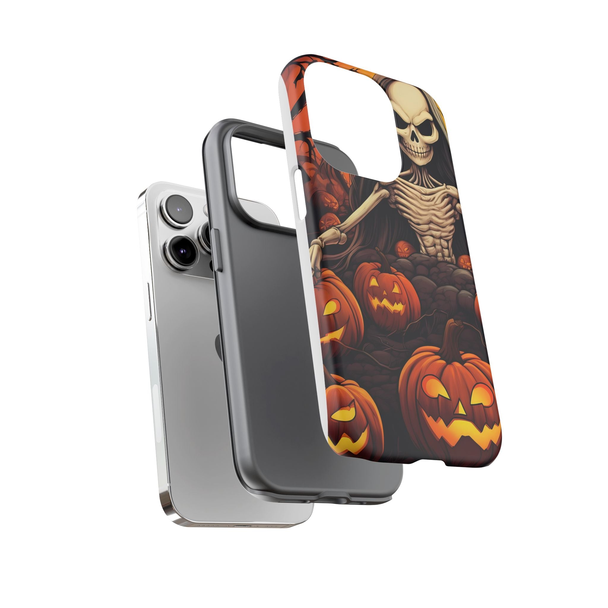 Spooky Skeleton Hexagon iPhone Case