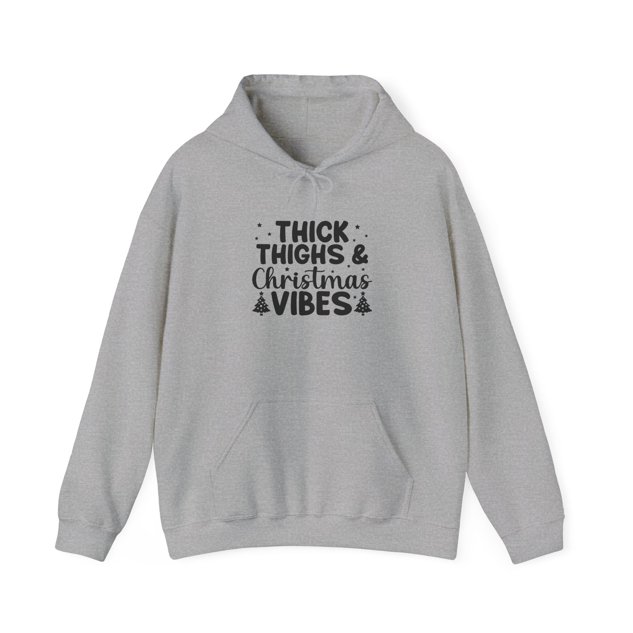 Thick Thighs & Christmas Vibes Hoodie