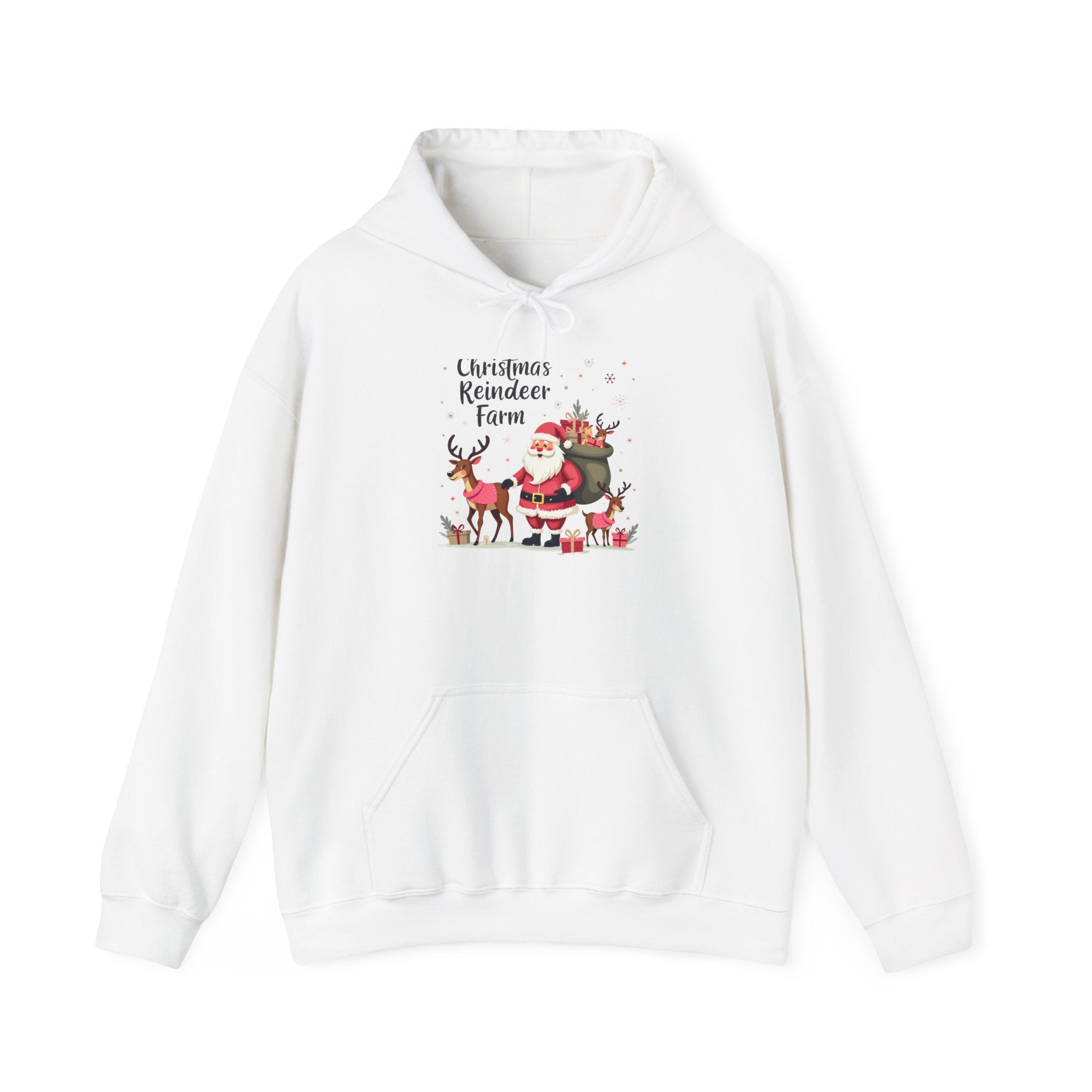 Christmas Reindeer Farm Hoodie