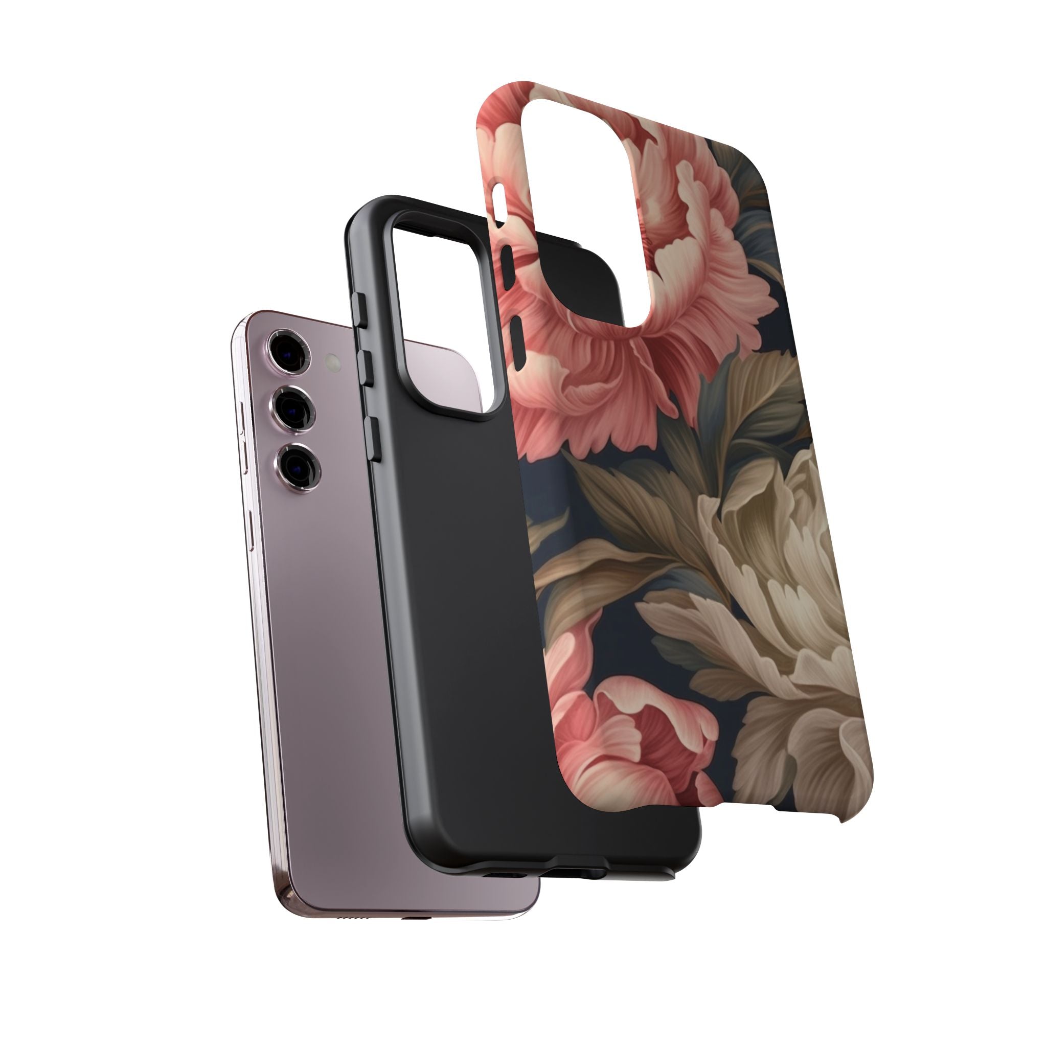 Blush Peony Floral Samsung Phone Case