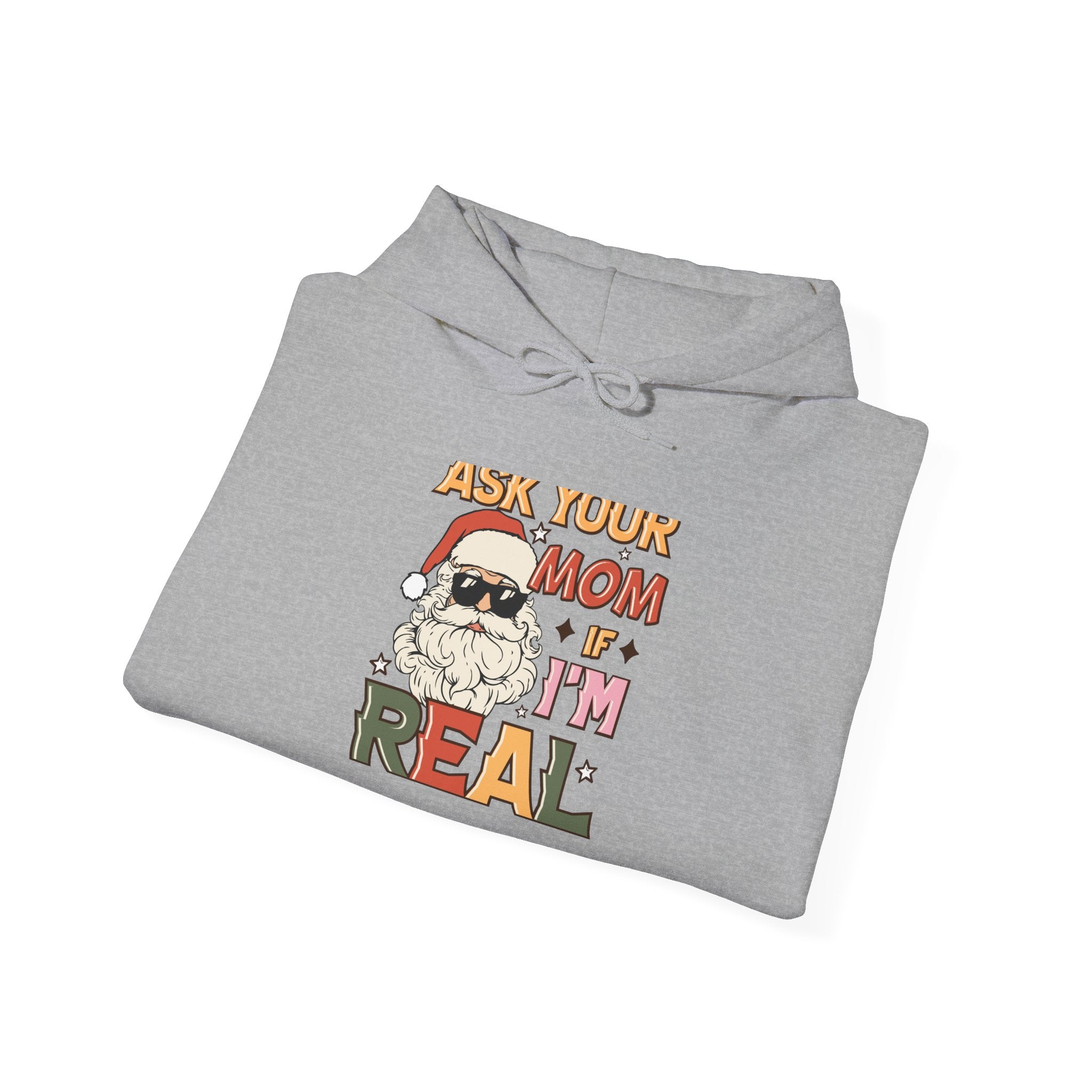 Cool Santa Christmas Hoodie - Ask Your Mom