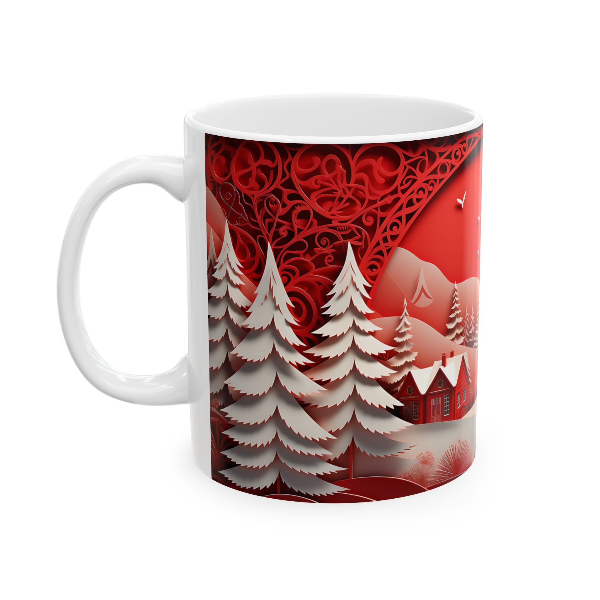 Winter Wonderland Papercut Mug