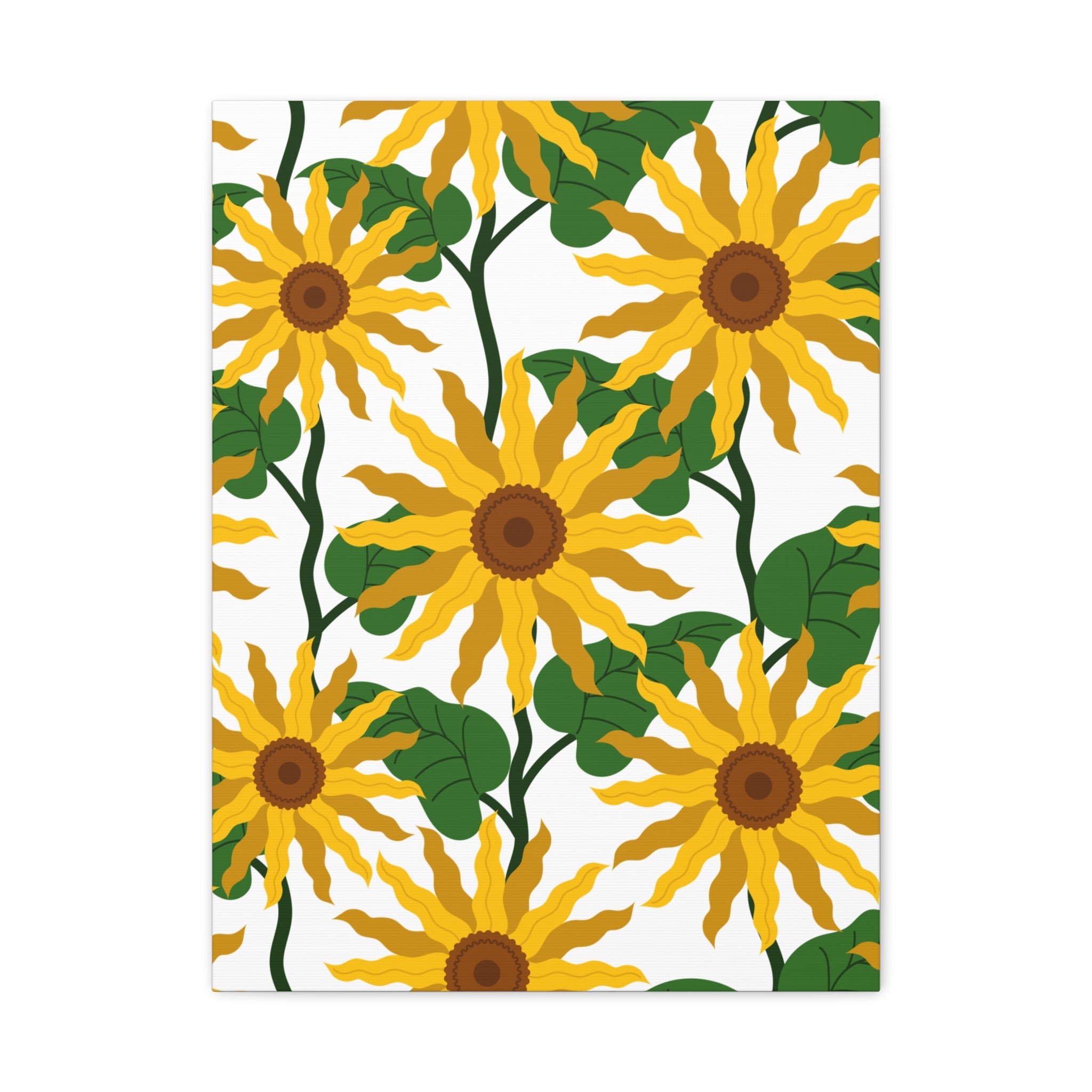 Bold Sunflower Canvas Art Print