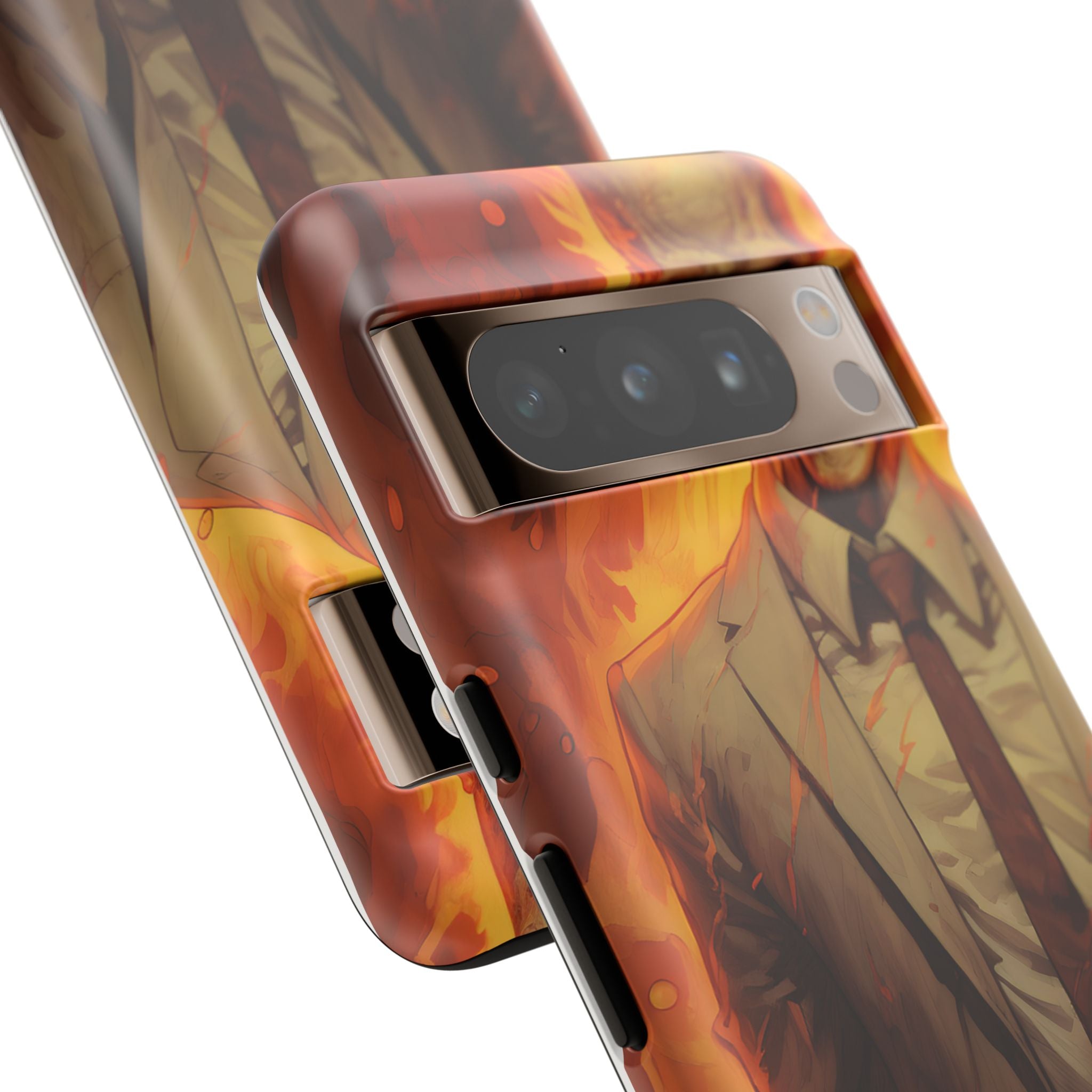 Fiery Skull Man Google Google Pixel Case (All Models)