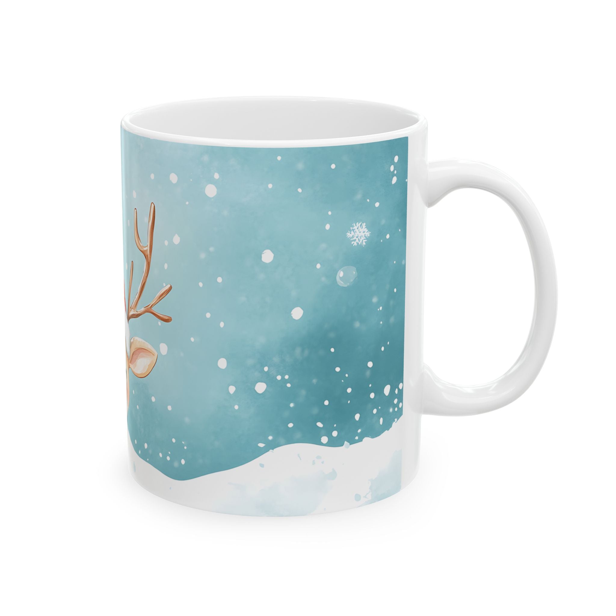 Cozy Reindeer Christmas Mug