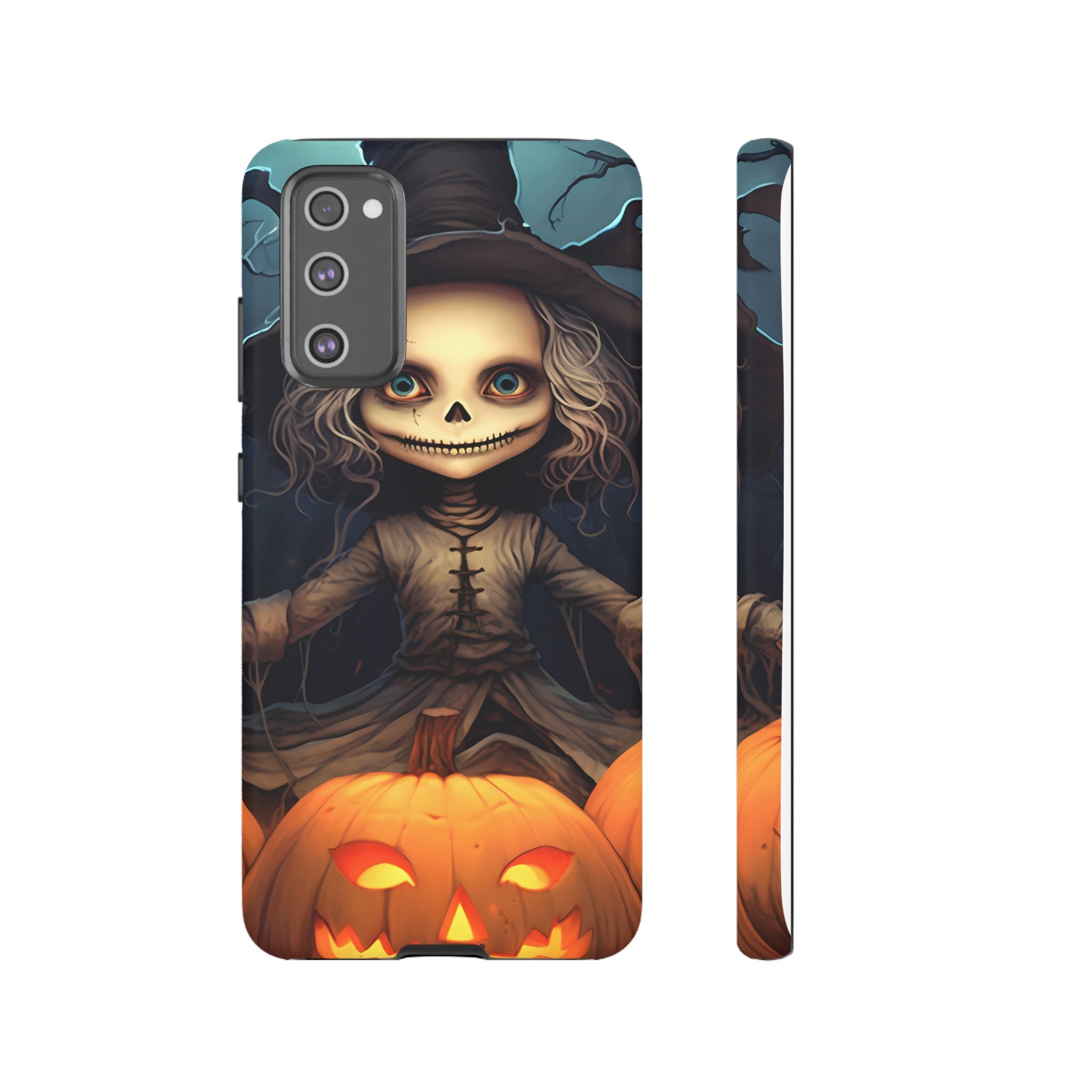 Spooky Skull Girl Halloween Samsung Case