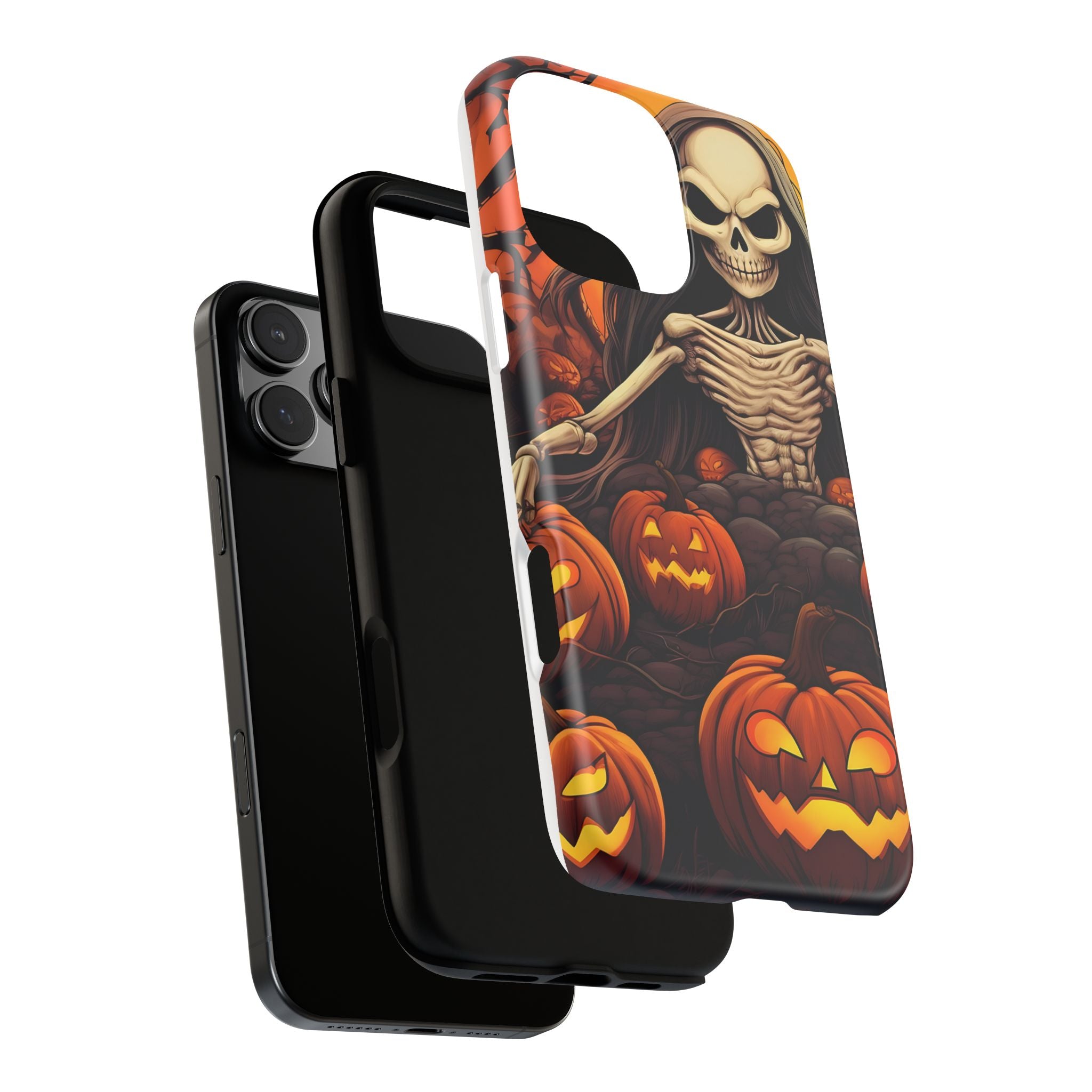 Spooky Skeleton Hexagon iPhone Case