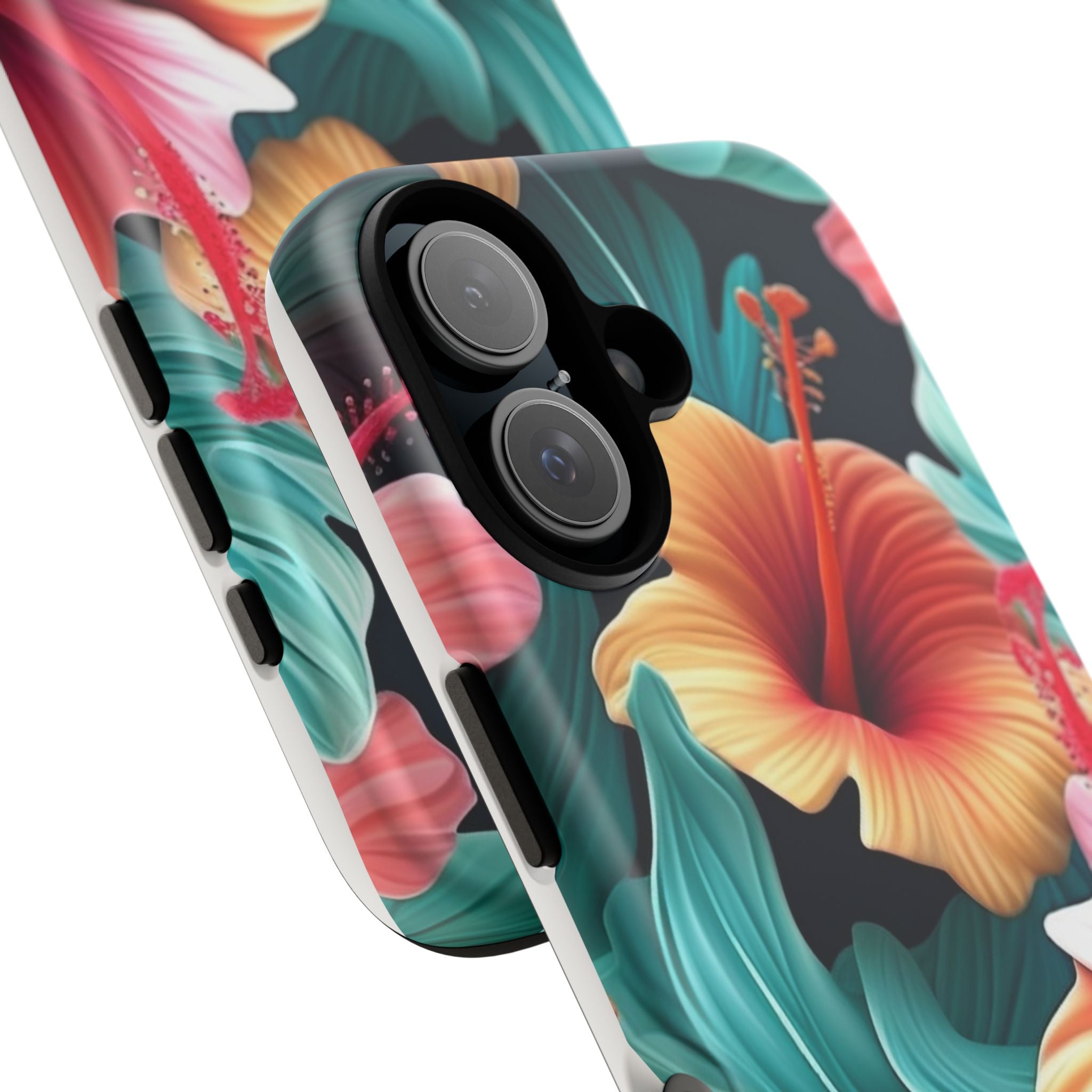 Tropical Hibiscus Hexagon iPhone Case