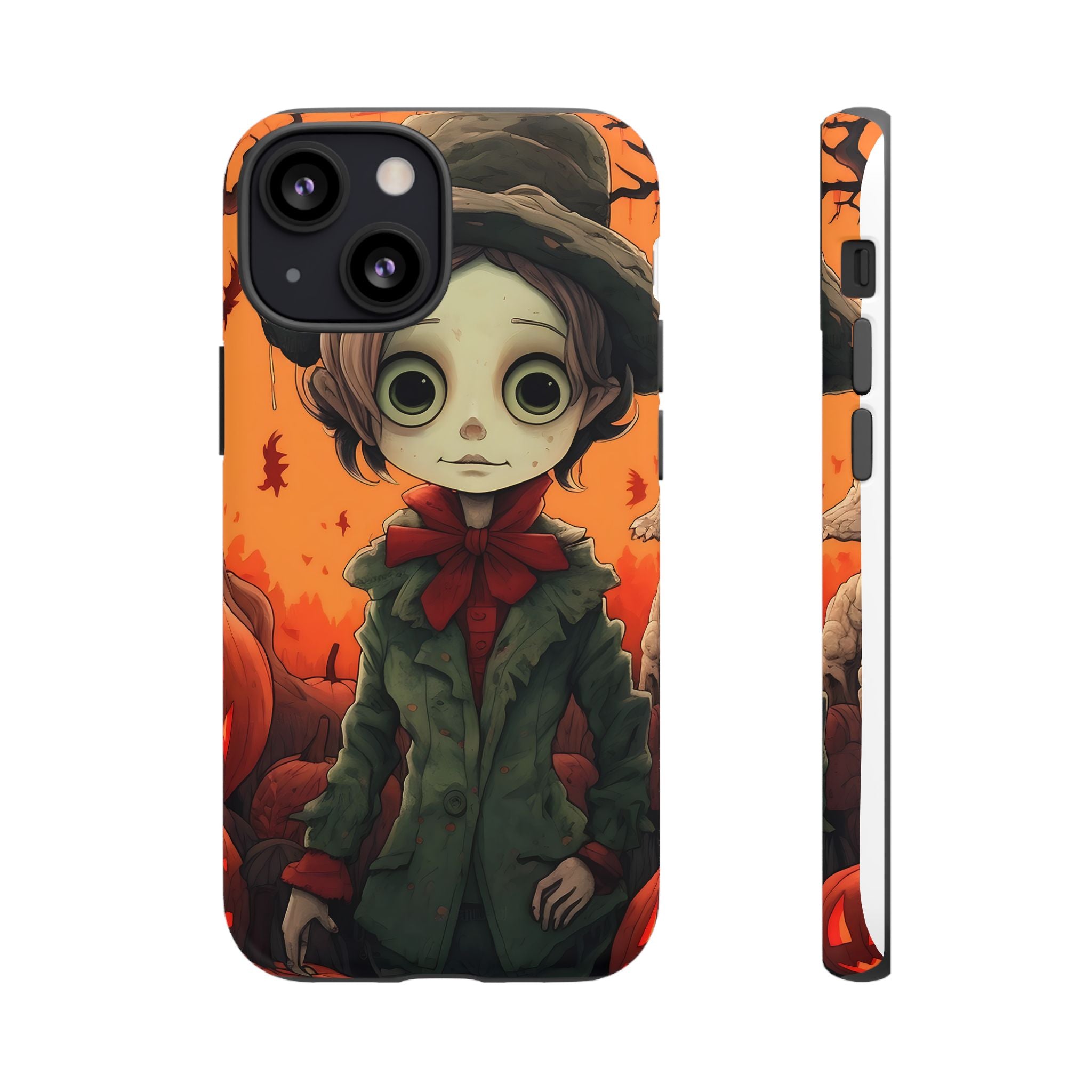 Spooky Autumn Child Hexagon Stone iPhone Case