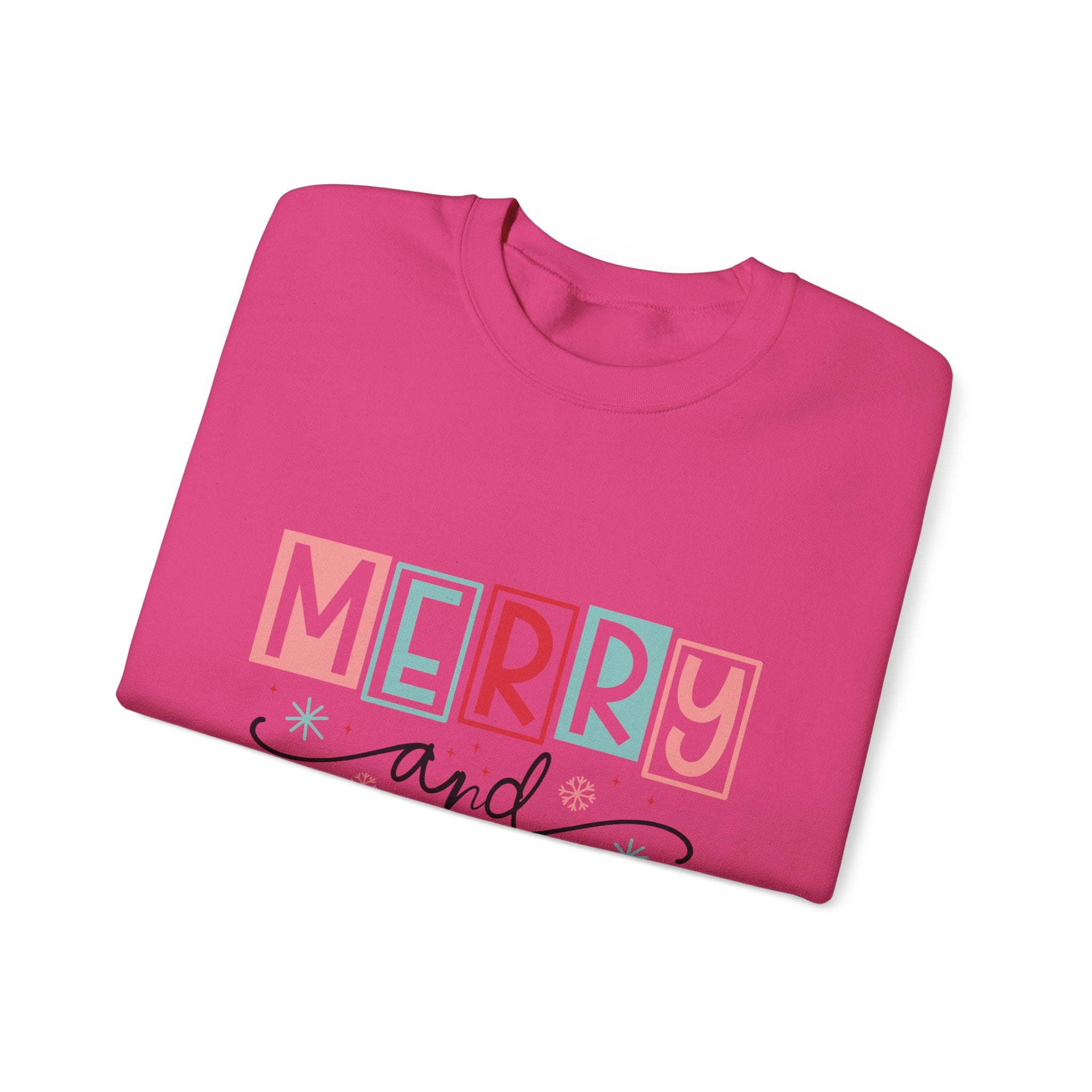 Merry Bright Retro Christmas Sweatshirt