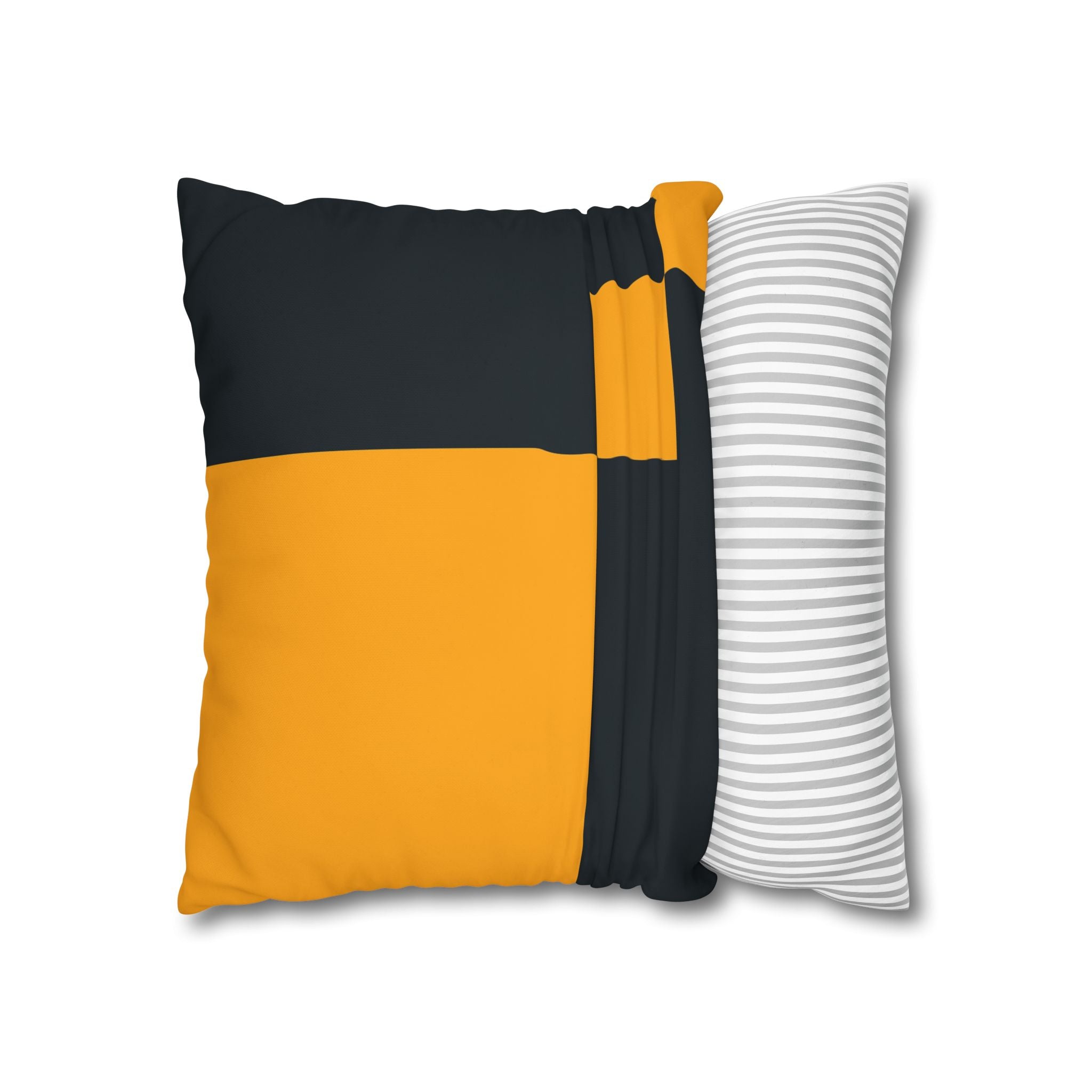 Navy & Gold Abstract Art Pillowcase