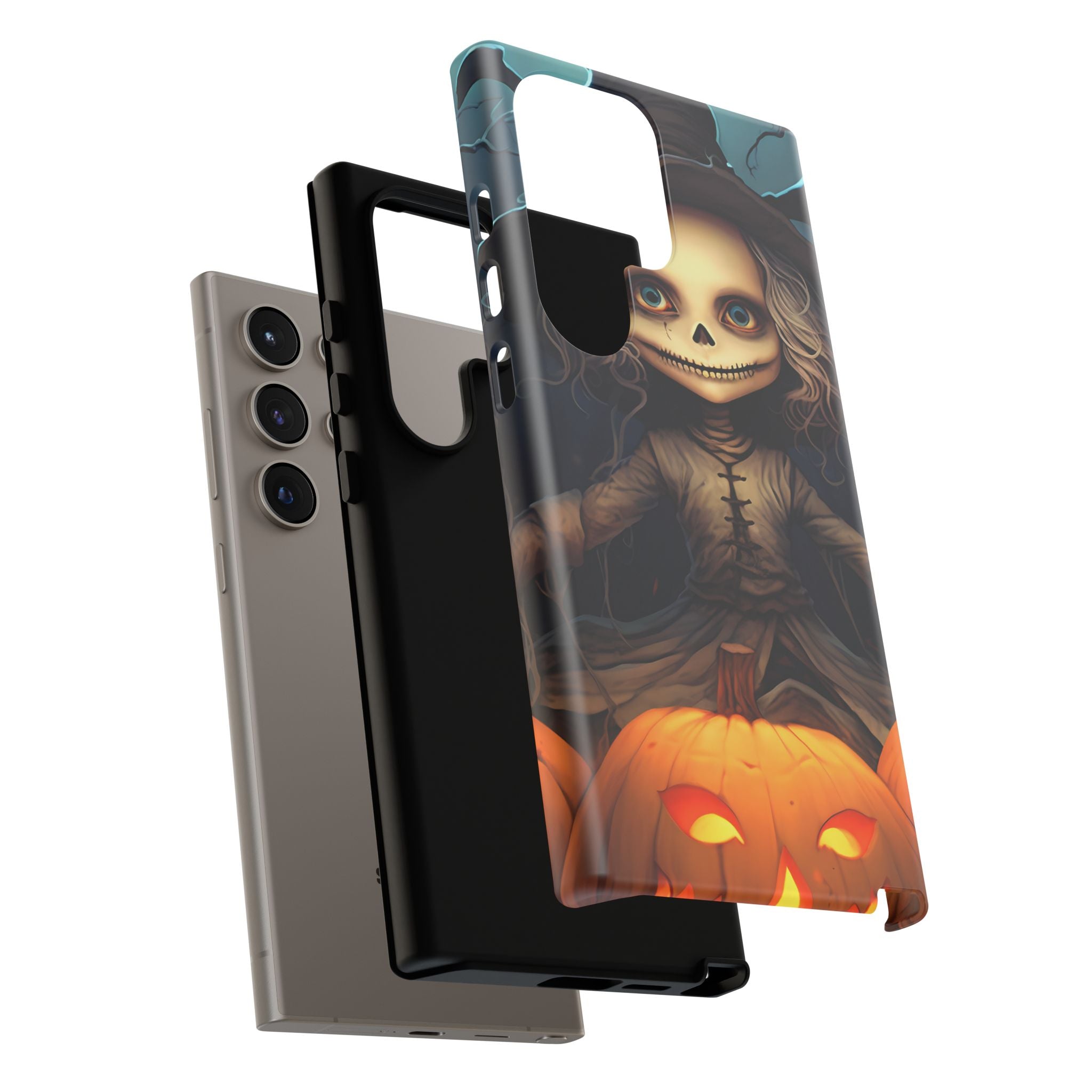 Spooky Skull Girl Halloween Samsung Case