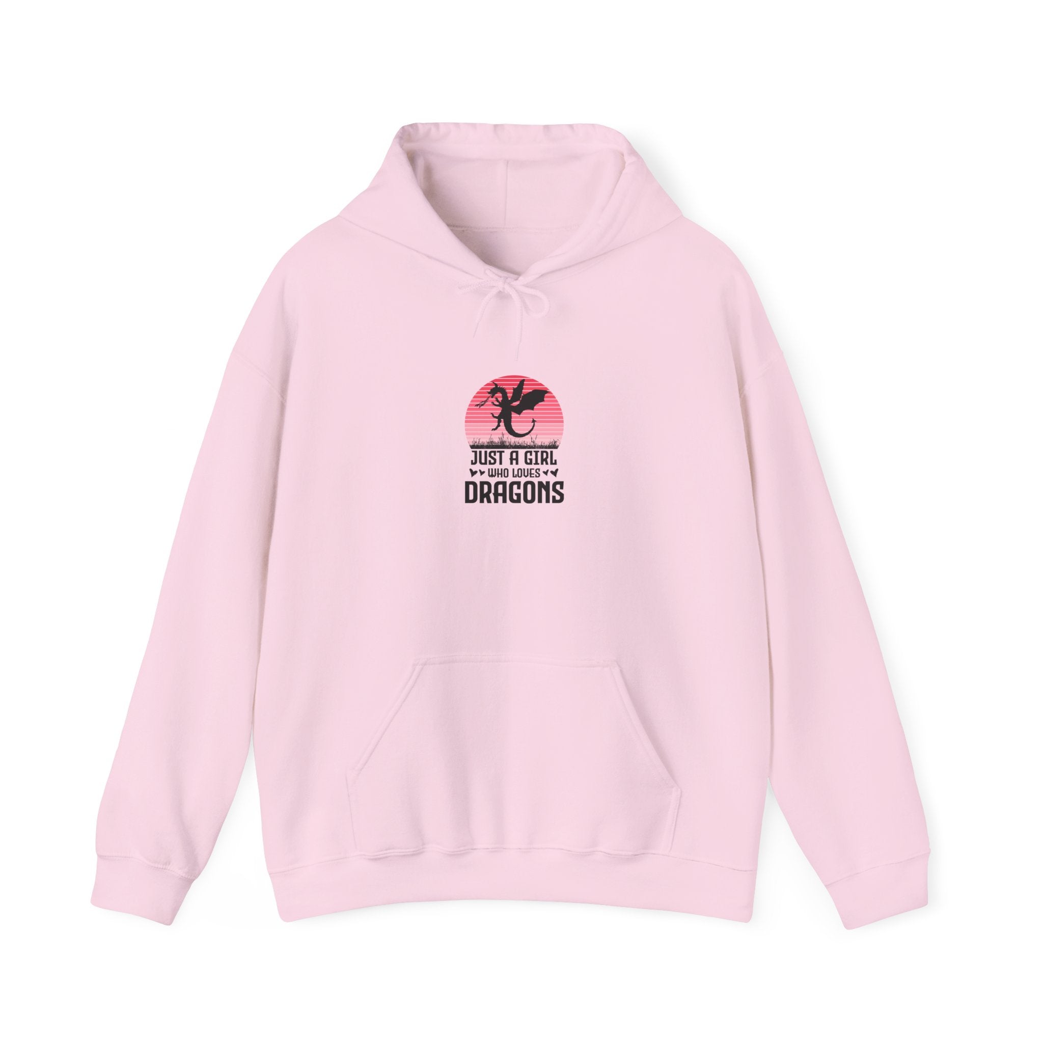 Pink Sunset Dragon Hoodie - Just a Girl