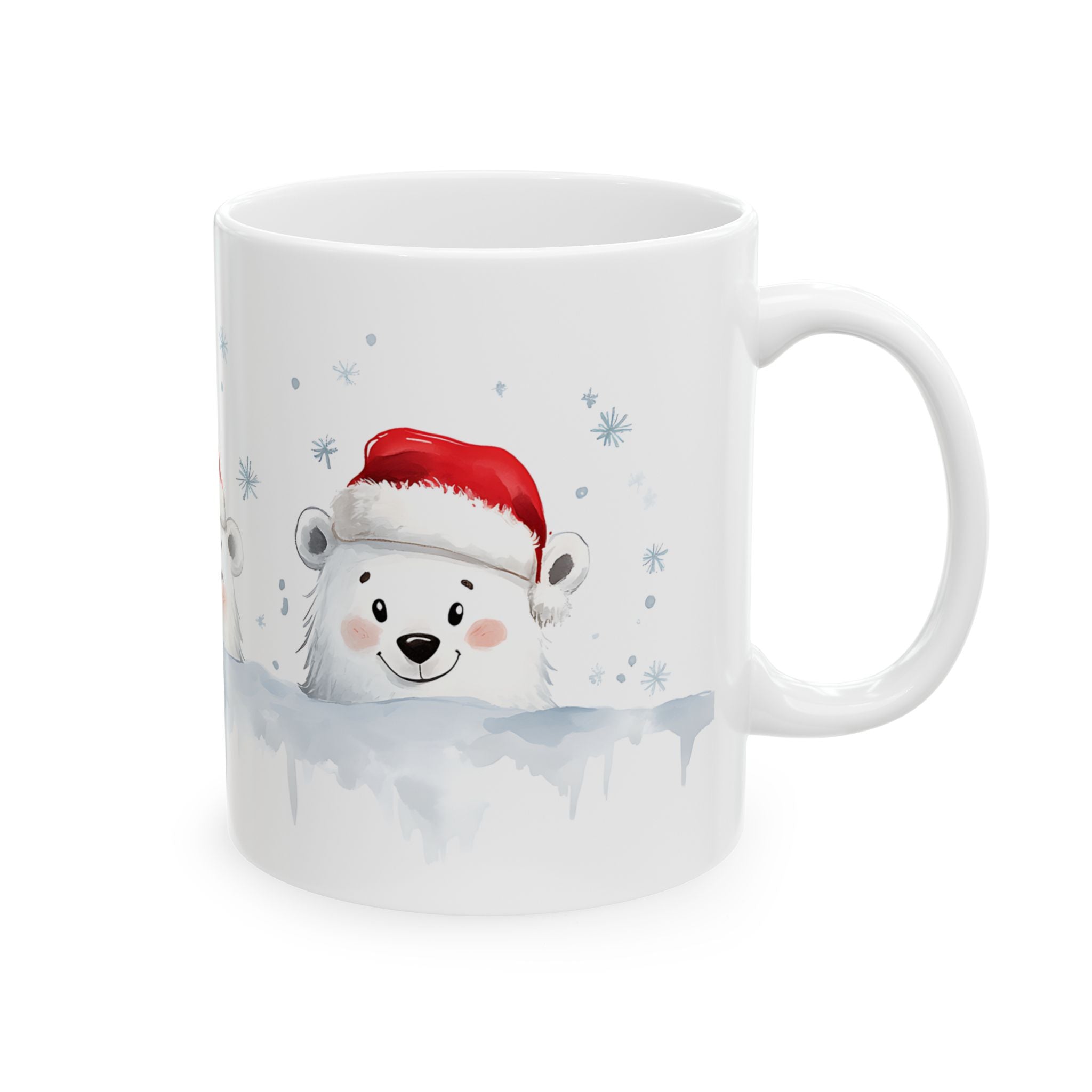 Polar Bear Cubs Christmas Mug