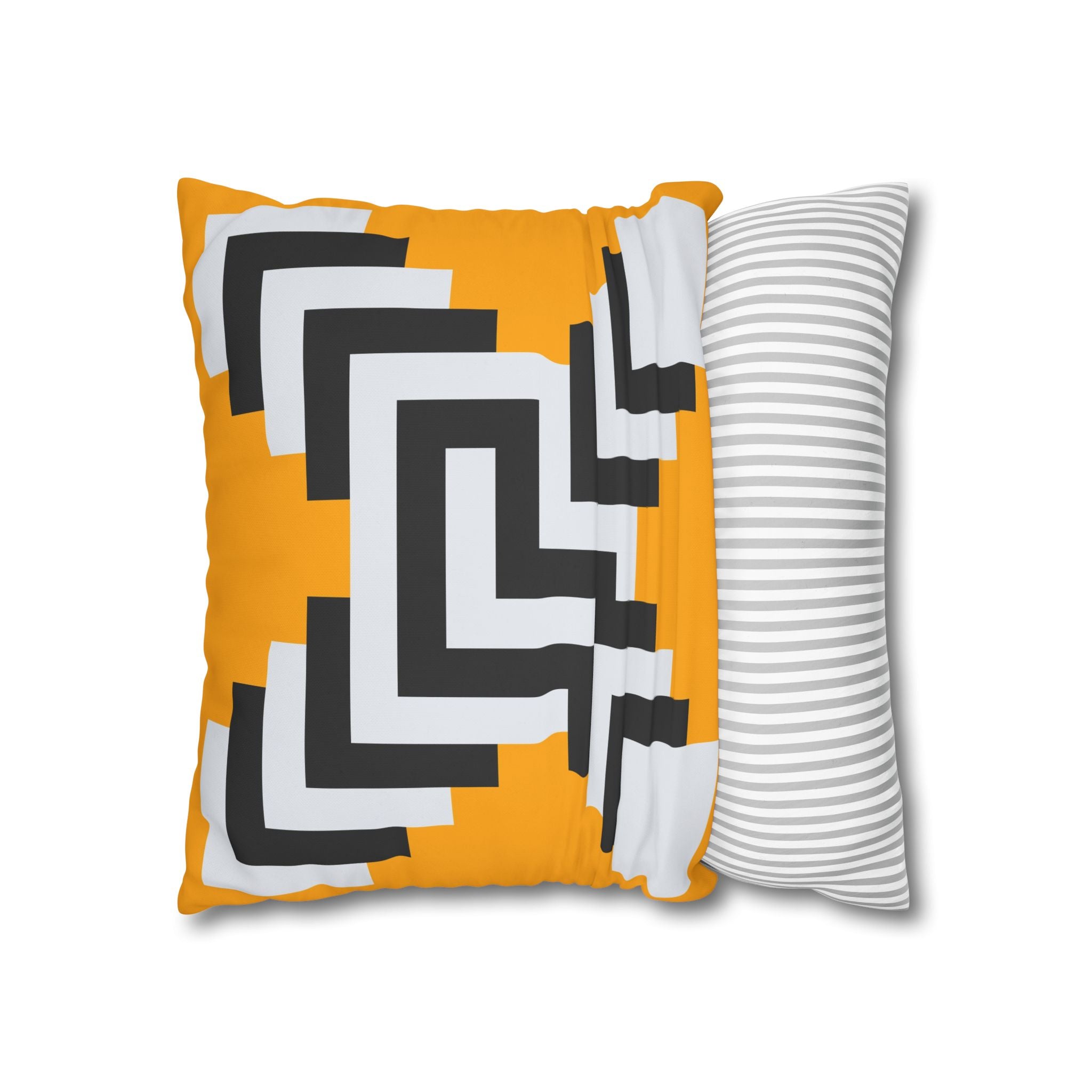 Geometric Gold Pillowcase - Abstract X Design