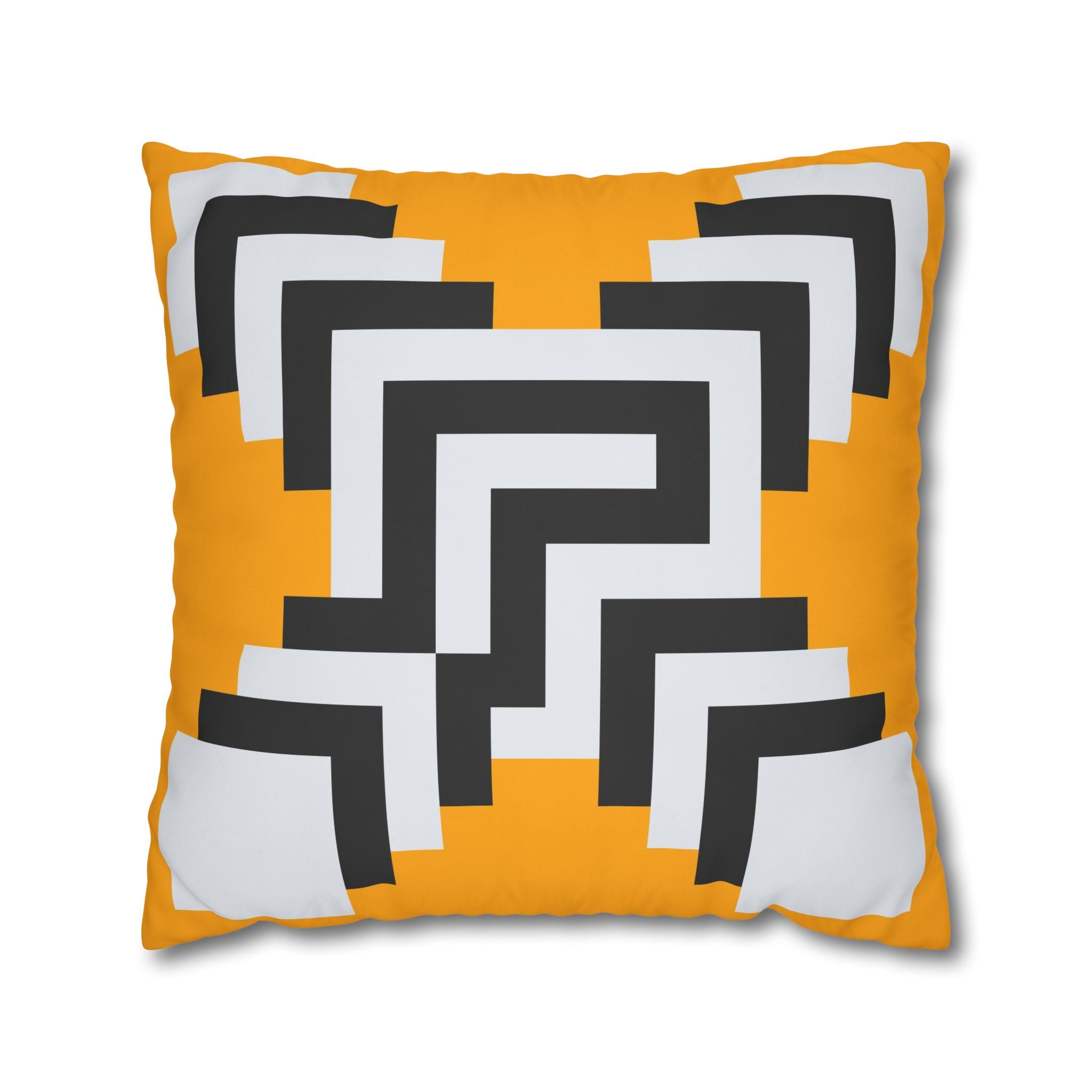 Geometric Gold Pillowcase - Abstract X Design