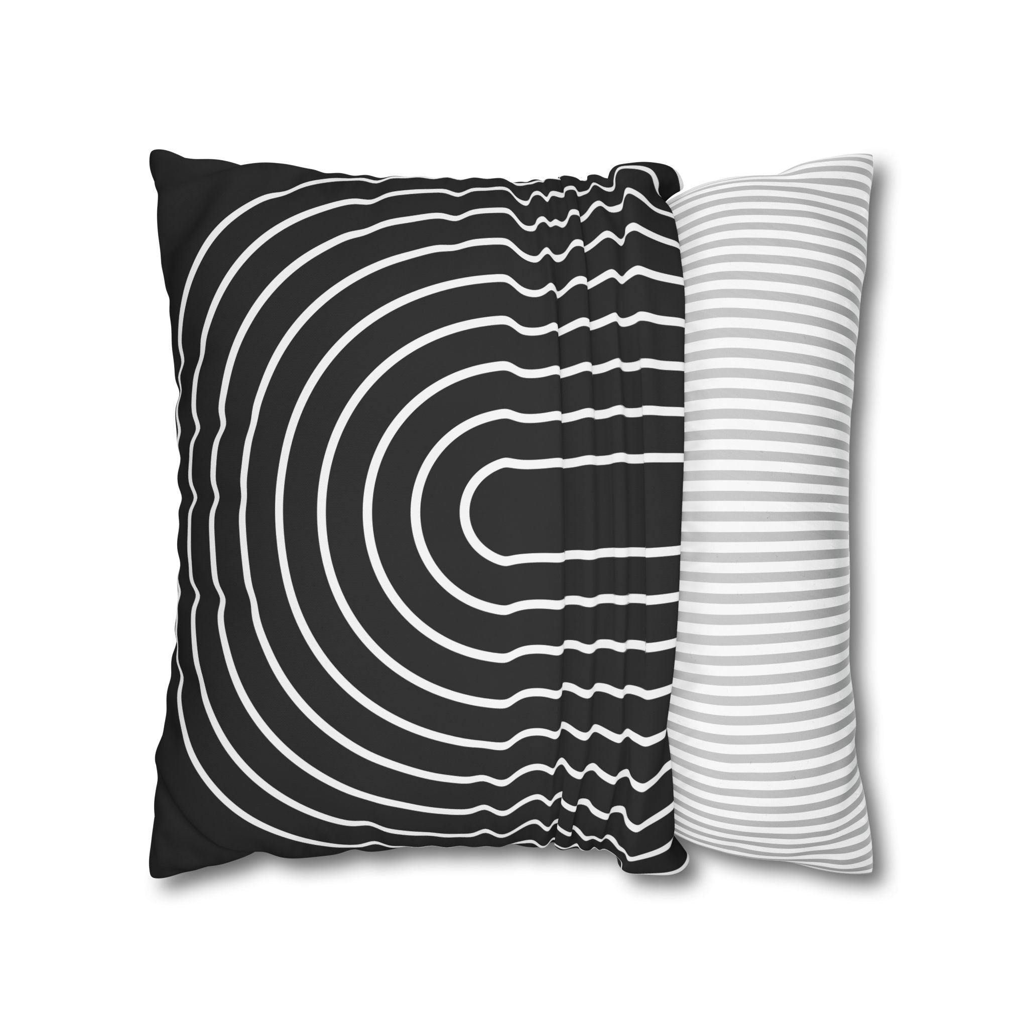 Minimalist Arch Pillowcase - Black & White