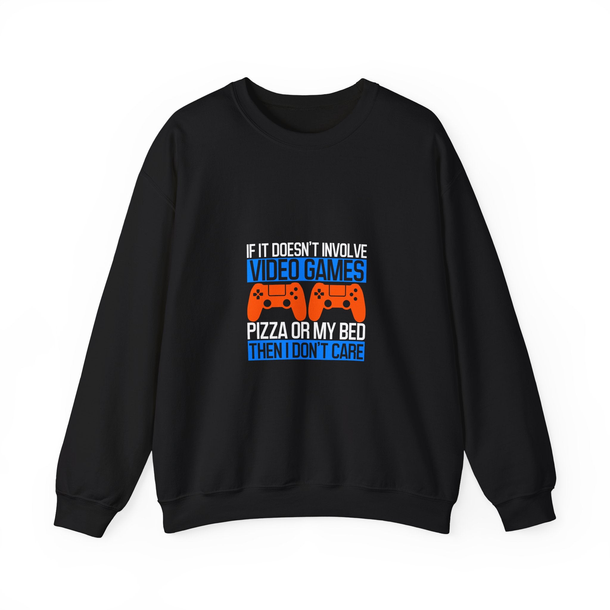 Video Games, Pizza, Sleep Sweatshirt