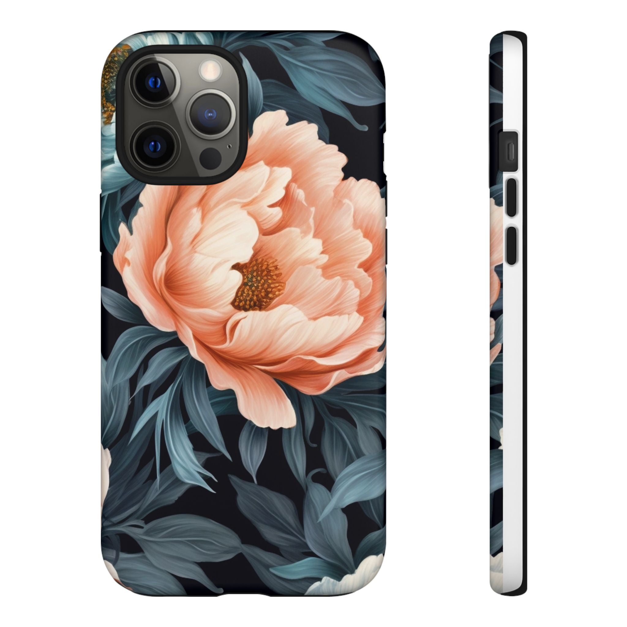 Moody Floral iPhone Case - Hexagon Stone