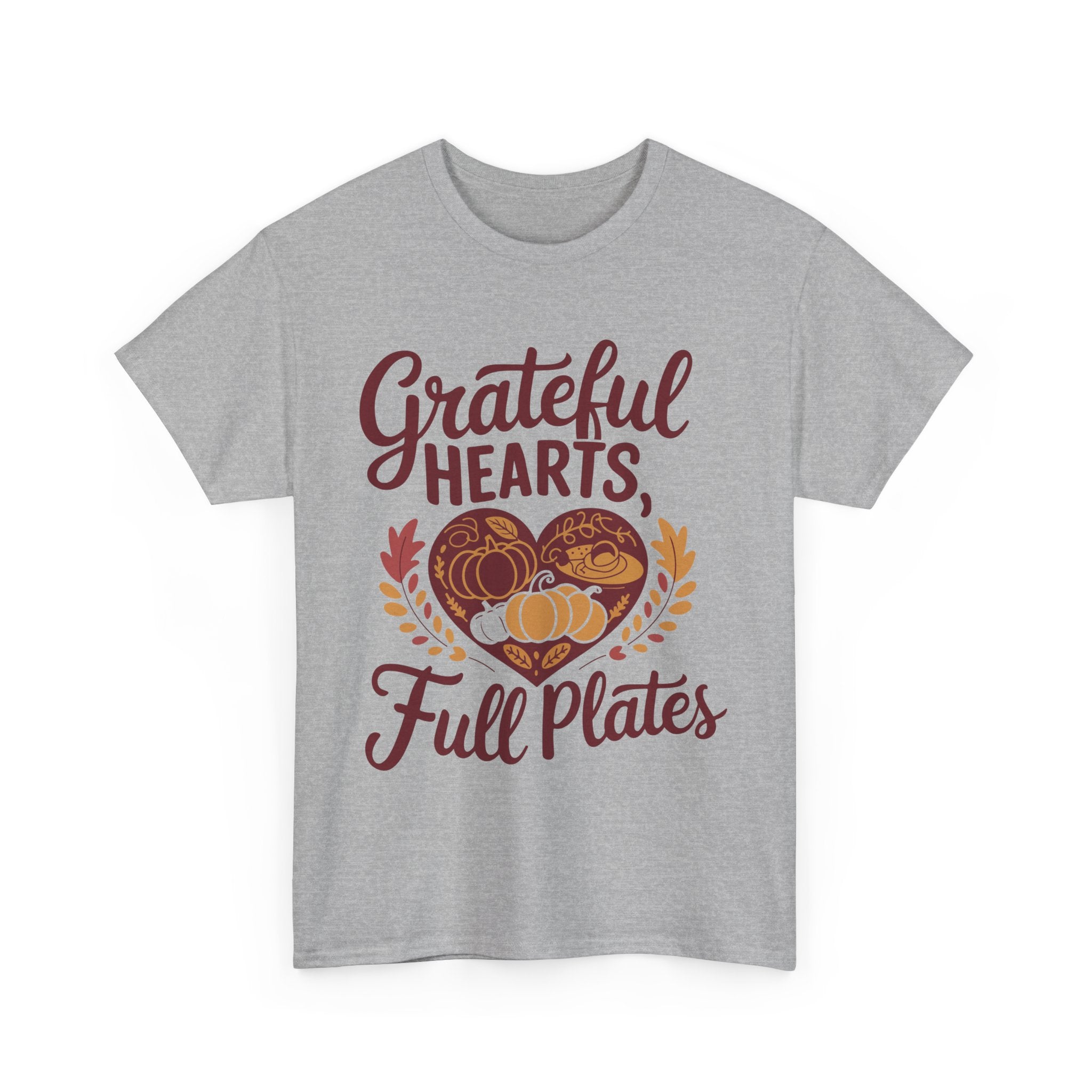 Grateful Hearts, Full Plates Thanksgiving Tee