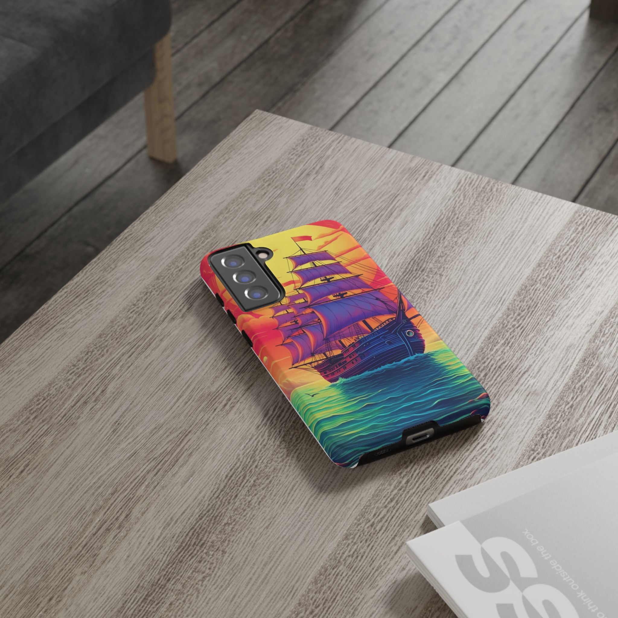 Sunset Galleon Samsung Phone Case