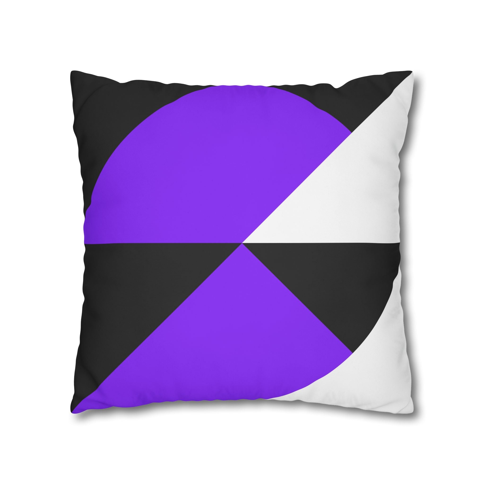 Geometric Purple Triangle Pillowcase